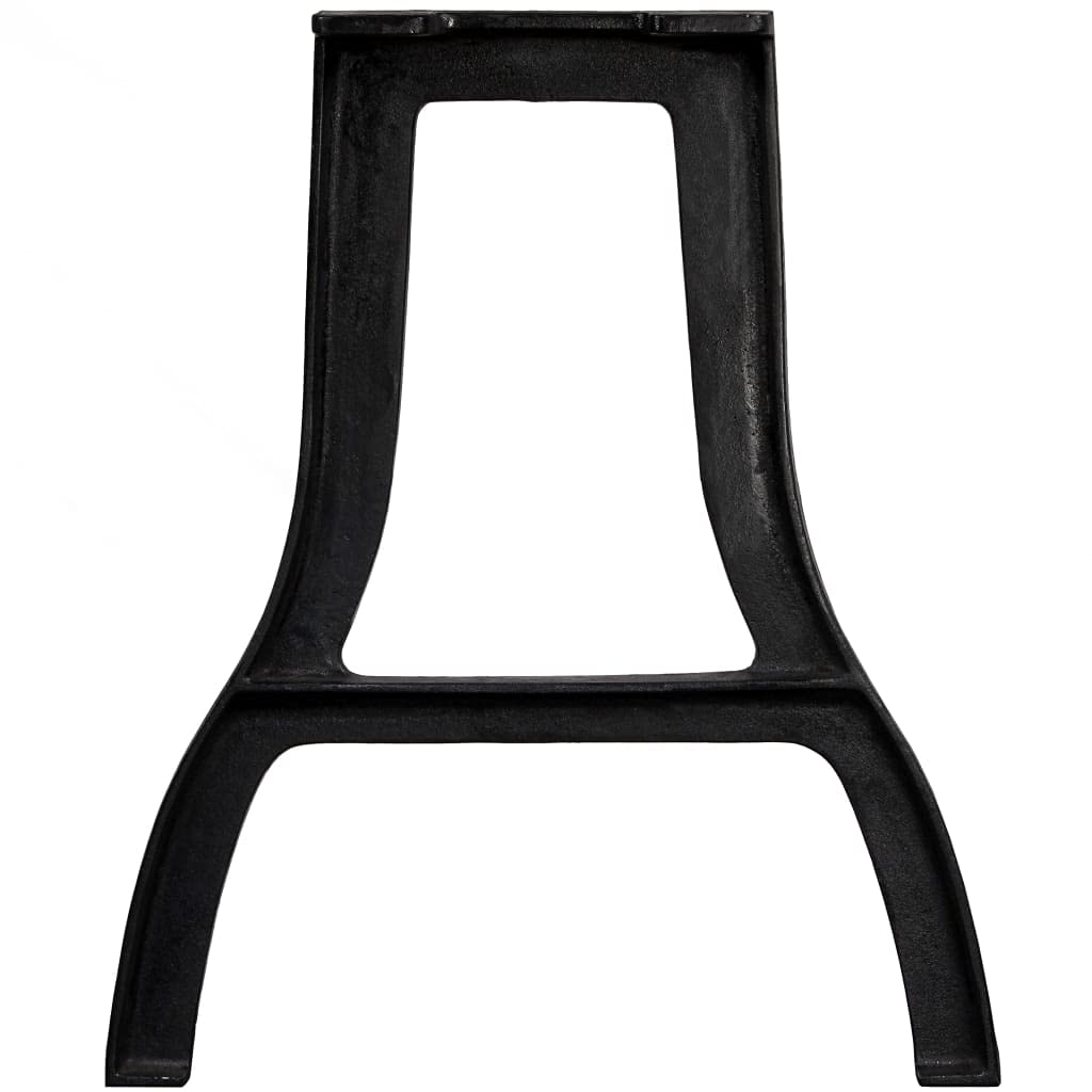 vidaXL 2-Pack A-Frame Dining Table Legs - Heavy Duty Cast Iron Table Legs for Side Tables, End Tables, Desks & Console Furniture - Perfect for Home Office, Restaurant & Dining Room Decor