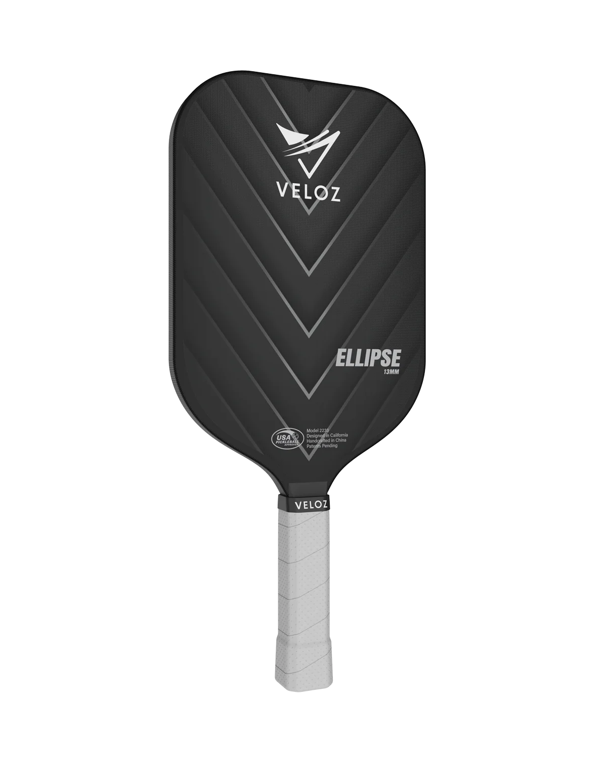 Veloz Ellipse Pickleball Paddle - 13mm Carbon Fiber Face with Comfort Grip - Perfect for Tournament Play & Recreational Games