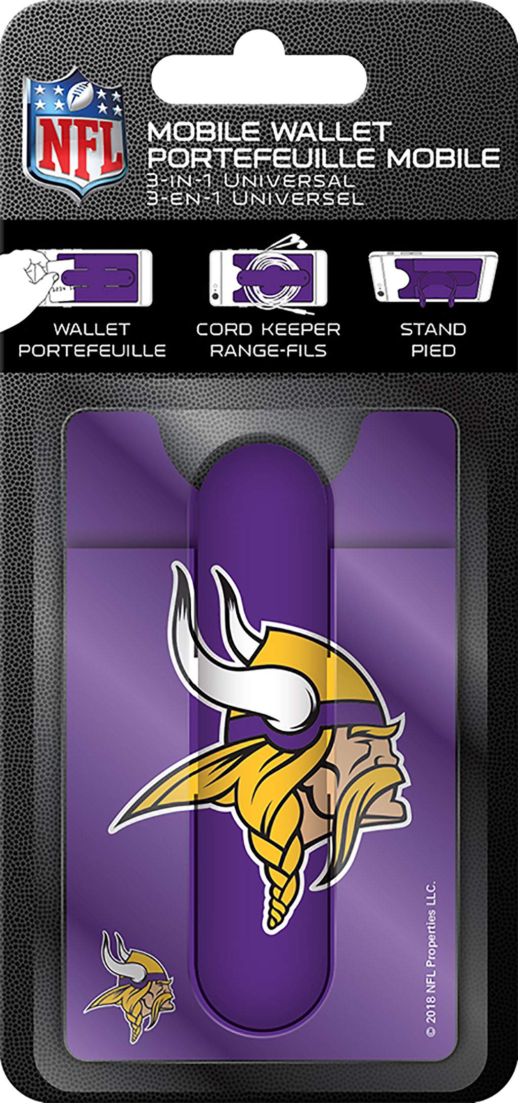 Minnesota Vikings NFL Mobile Wallet - Slim RFID Blocking Bifold Wallet for Men - Perfect for Game Day, Travel, and Everyday Use