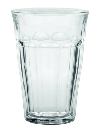 Duralex Le Picardie® Clear Glass Tumbler Set of 4 - 8oz/12oz/16oz Drinking Glasses for Juice, Iced Coffee & Cocktails - Durable French Made Tumblers for Home, Restaurant & Outdoor Use