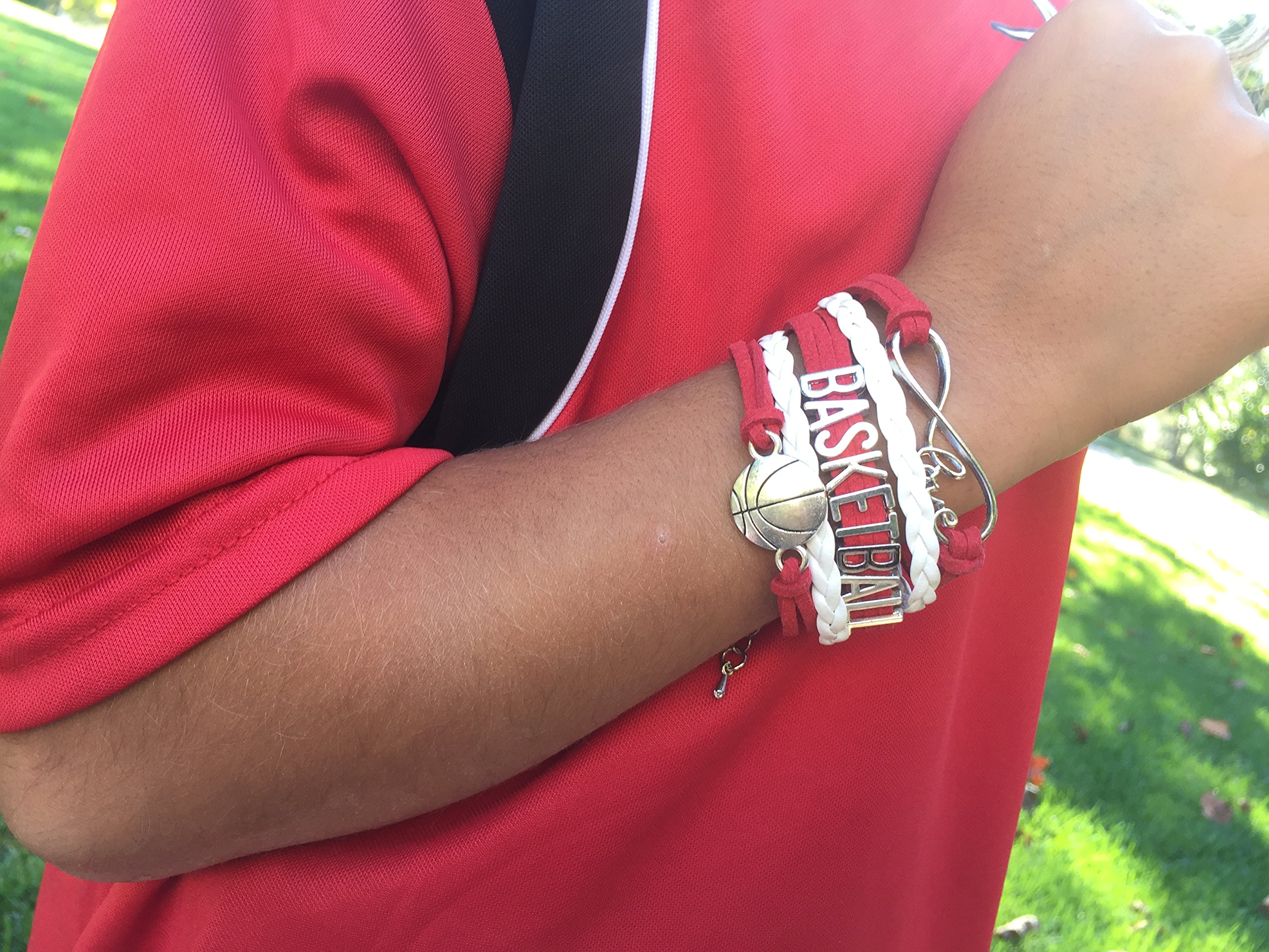 Basketball Charm Bracelet for Girls - Stylish Basketball Jewelry Gift for Players & Fans - Perfect for Games, Training & Everyday Wear