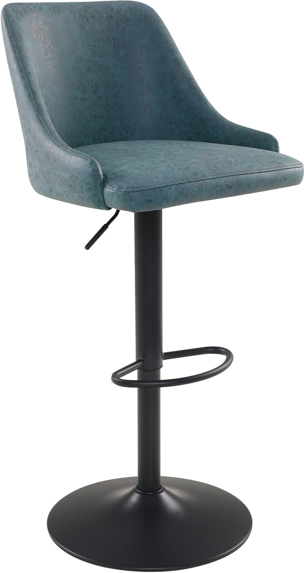 Office Star Sylmar Height Adjustable Stool with Back Support - Ergonomic Swivel Chair for Home Office, Kitchen Counter, Bar & Workstation - Black Mesh Seat [SYL]