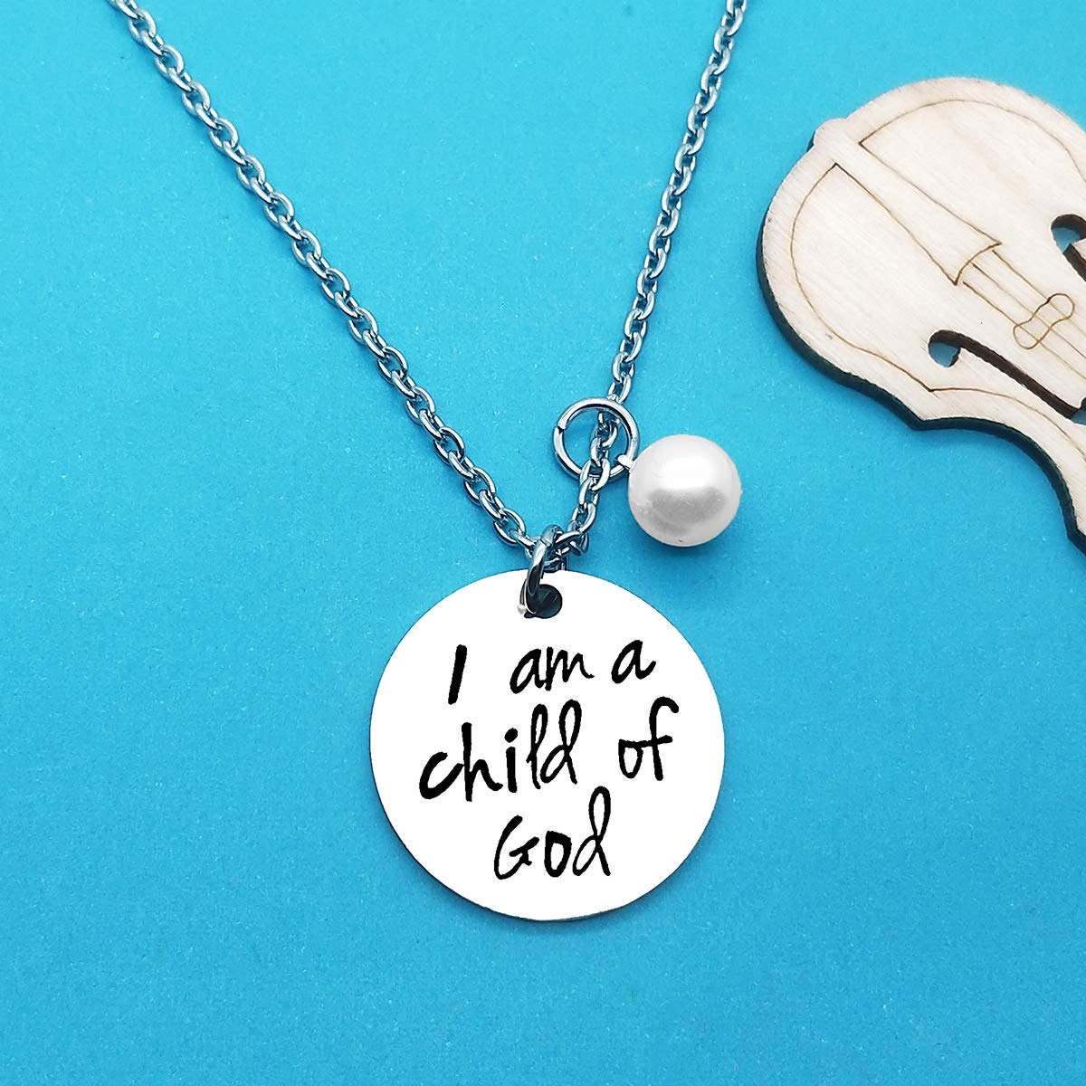 Xiahuyu Goddaughter Necklace - Religious Jewelry for Women, First Communion & Baptism Gifts for Godchild - Inspirational 'I Am a Child of God' Pendant - Perfect for Church, Weddings & Special Occasions
