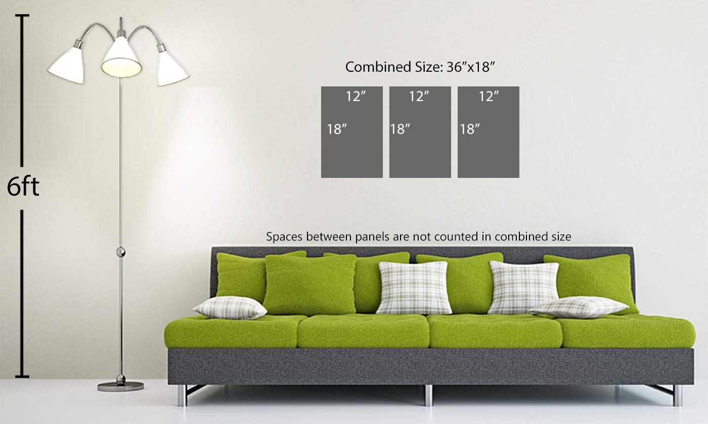 36 x 18 Inch Black Electric Guitar Metal Wall Art - 3 Panel Triptych HD Aluminum Print for Home & Office Decor | Perfect for Music Lovers, Man Cave, Studio & Living Room