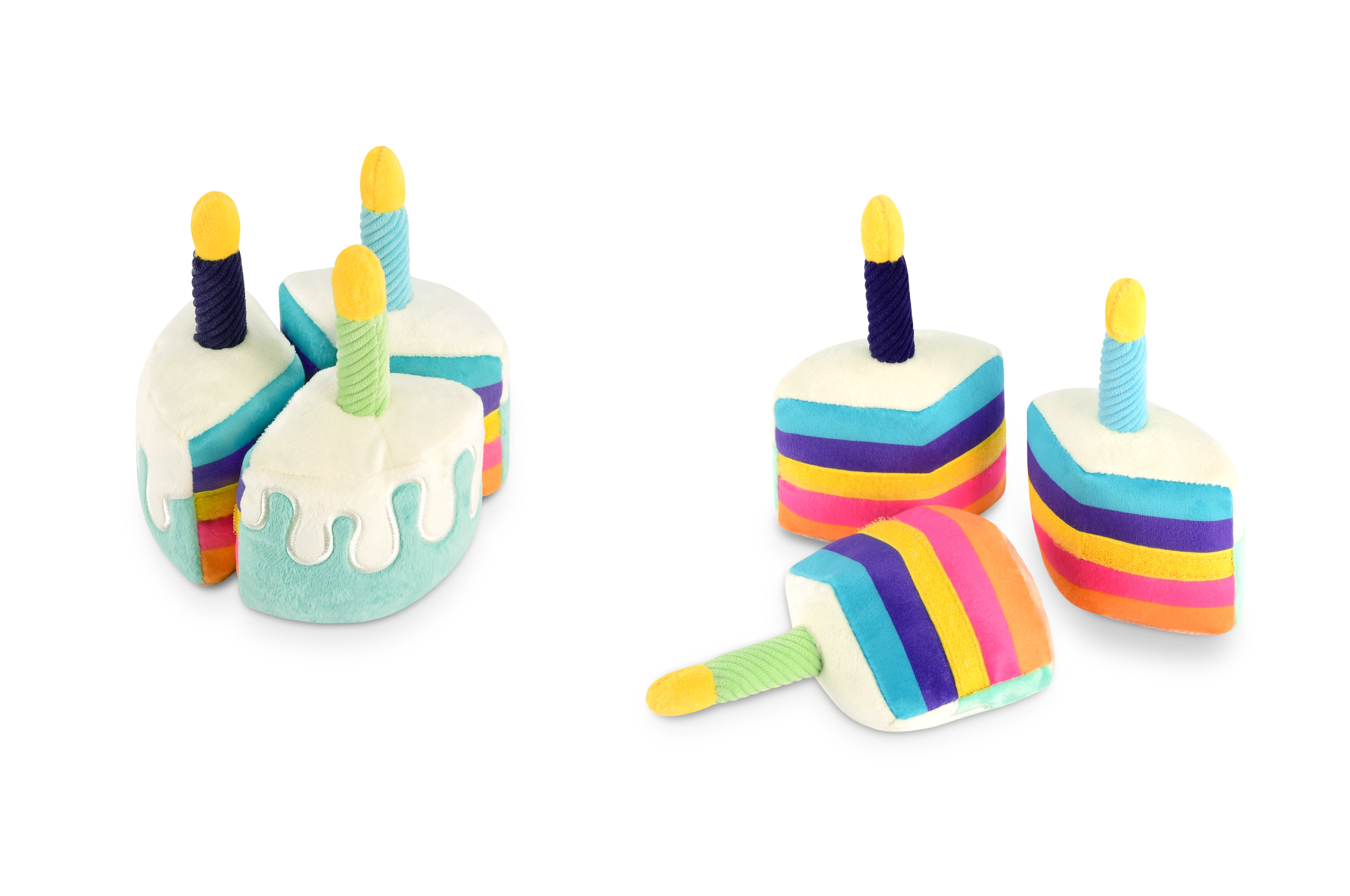 El Pastel Bone Appetit Dog Toy Plush Chew Toy for Small & Large Dogs | Pet P.L.A.Y. Party Time™ - Perfect for Birthday Celebrations, Playtime & Training Rewards