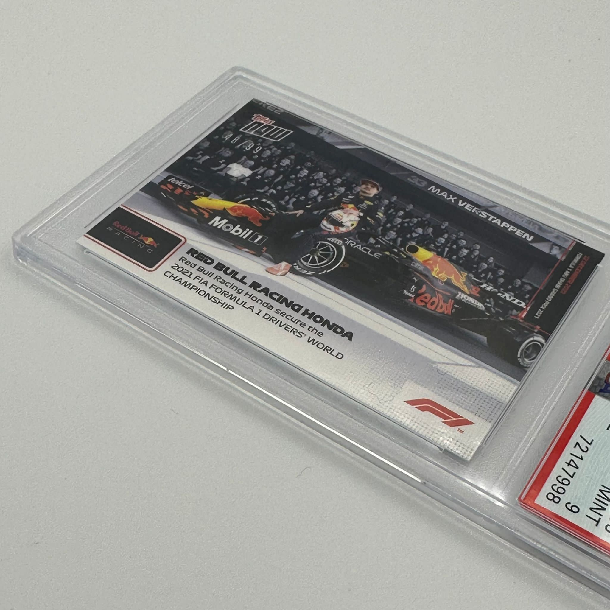 PSA 9 48/99 Red Bull Racing Honda F1 2021 Drivers' World Championship #85 - Rare Collectible Trading Card for Motorsport Fans & Memorabilia Enthusiasts