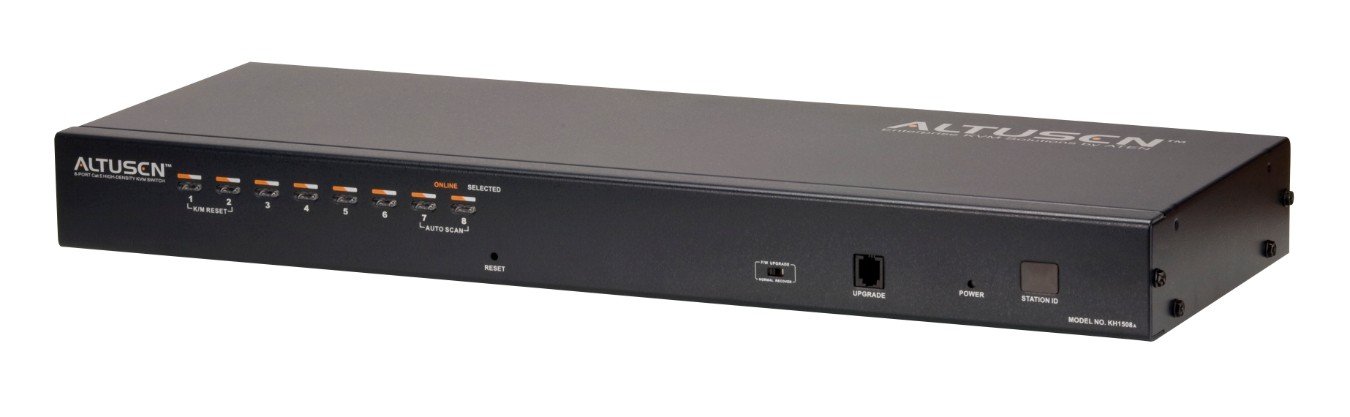 ATEN 8-Port RJ45 KVM Switch with PS/2 & USB Connectivity for Server Management - Ideal for Data Centers, IT Rooms, and Multi-Computer Workstations