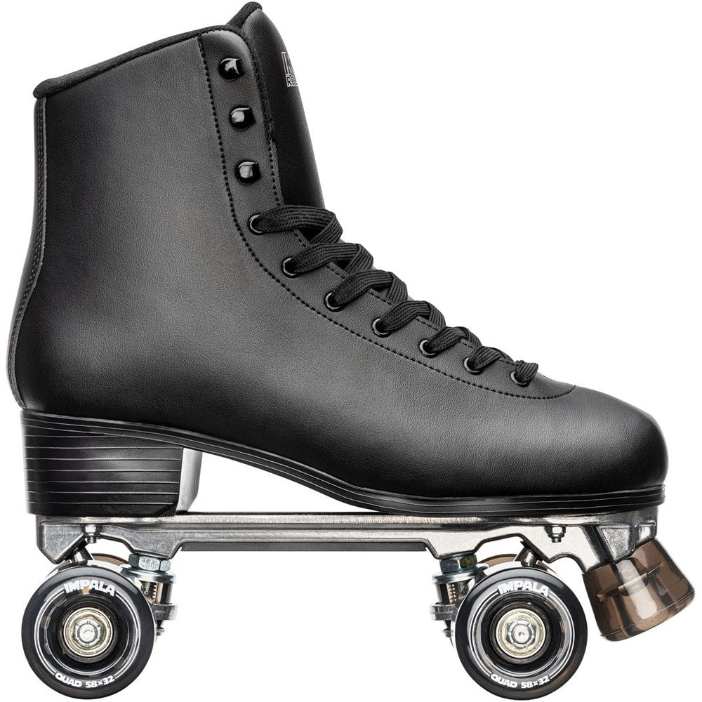 Impala Black Roller Skates for Women & Men - Outdoor & Indoor Quad Skates for Beginners & Pros - Perfect for Rinks, Parks & Roller Derby