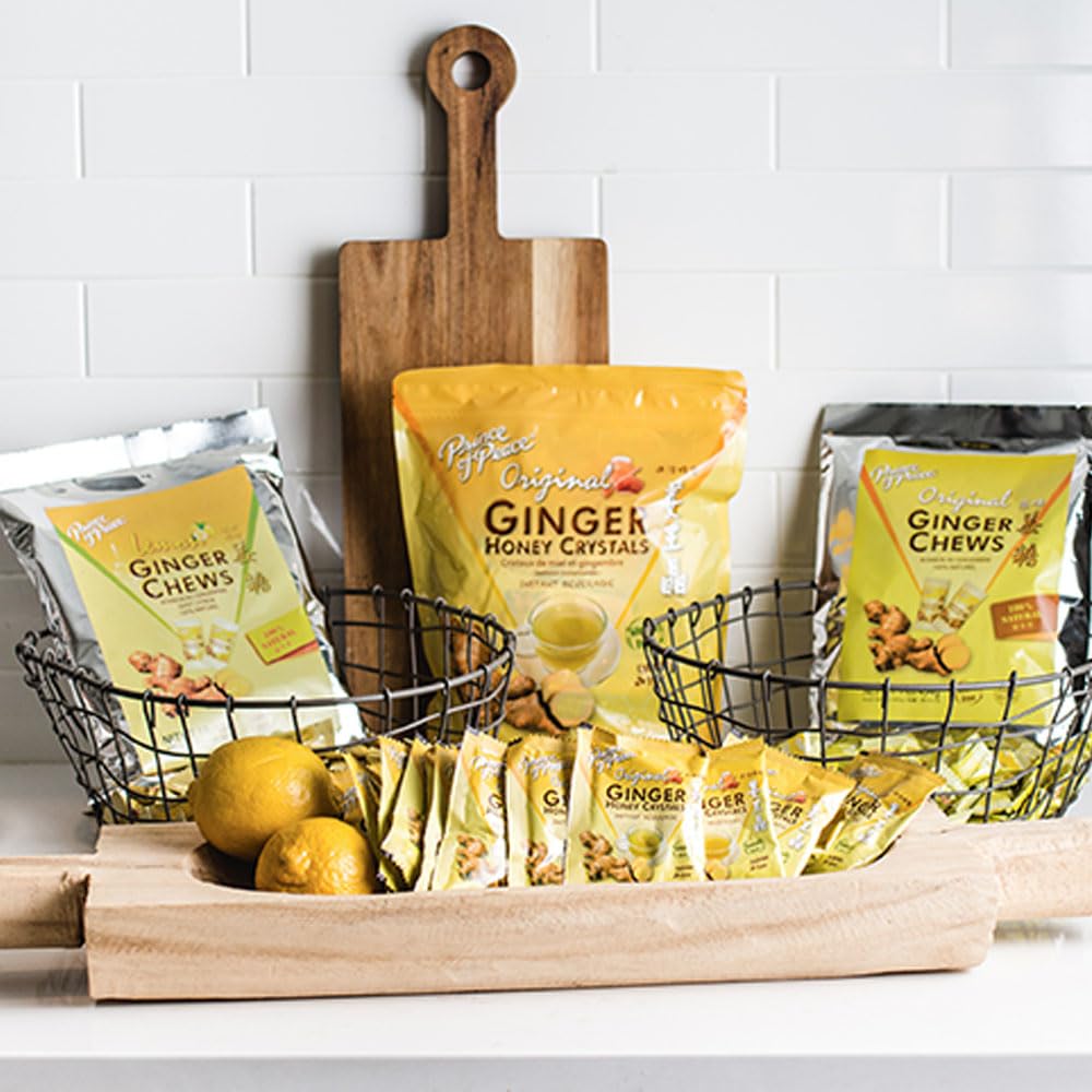 Prince of Peace Original Ginger Chews, 1 lb Bag - Natural Ginger Candy for Digestion & Nausea Relief - Gluten-Free, Non-GMO Ginger Snacks - Perfect for Travel, Morning Sickness & Motion Sickness