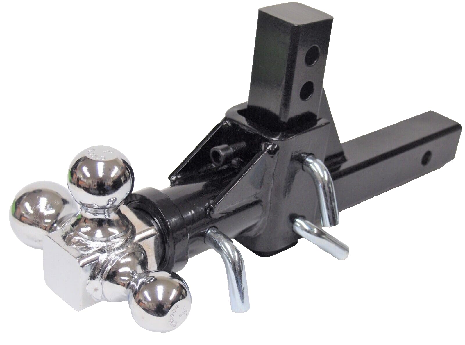 Triple Ball Swivel Adjustable Trailer Hitch Mount for 2