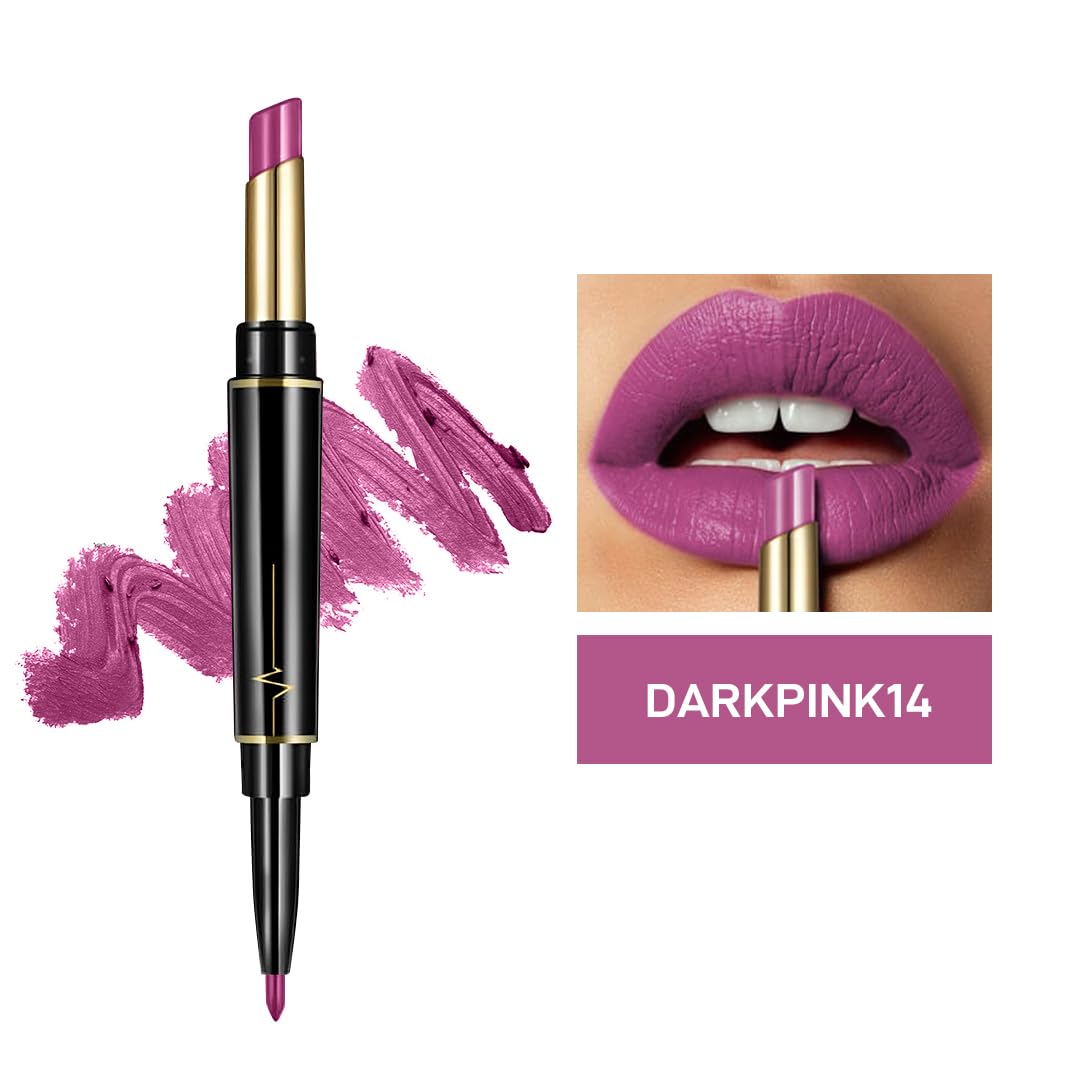 Matte Dark Pink Lipstick - Long Lasting, Moisturizing & Vegan - Perfect for Parties, Date Night & Everyday Wear