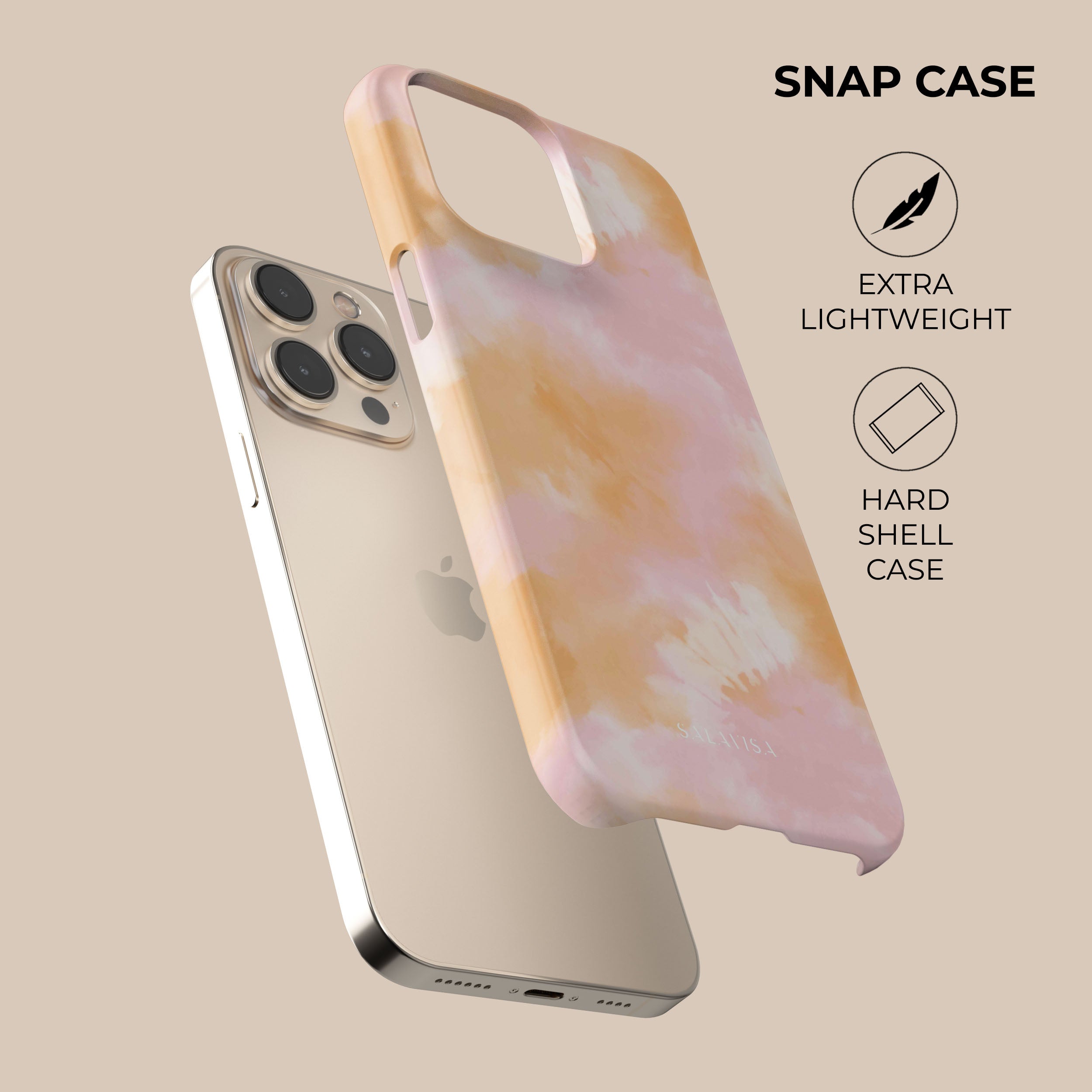 Trendy Pink & Orange Tie Dye Phone Case for iPhone & Samsung - Stylish Protective Cover for Everyday Use, Parties & Festivals