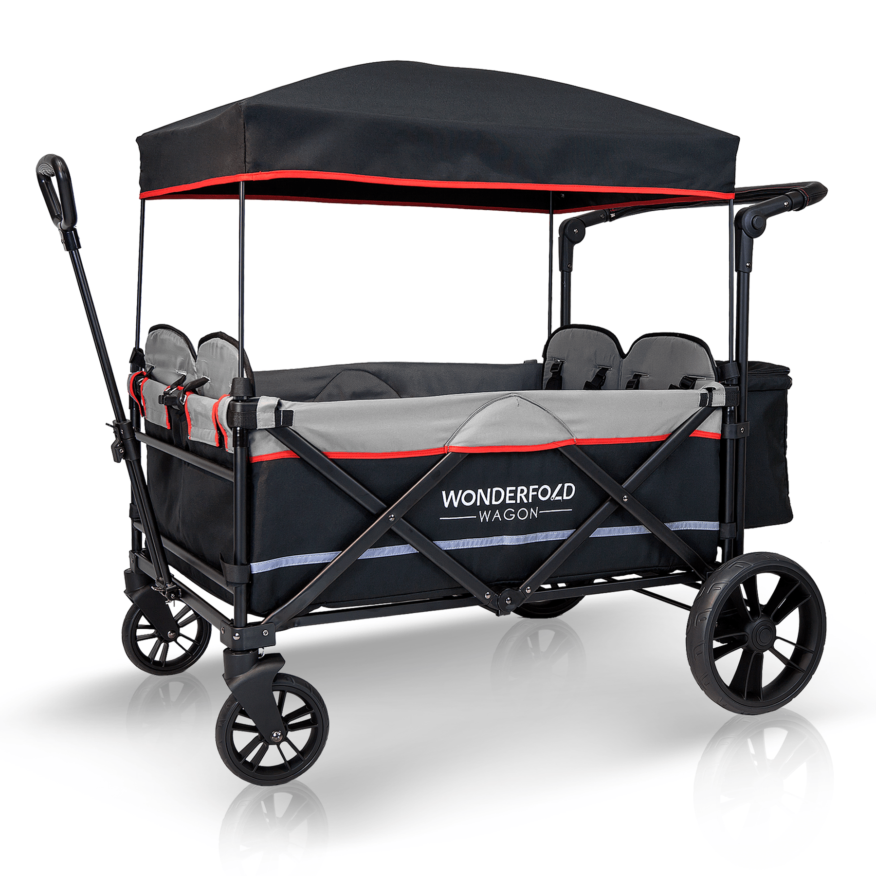 Wonderfold Wagon X4 - 4-in-1 Push & Pull Stroller Wagon for Kids with Canopy | Perfect for Beach, Park, Shopping & Family Outings