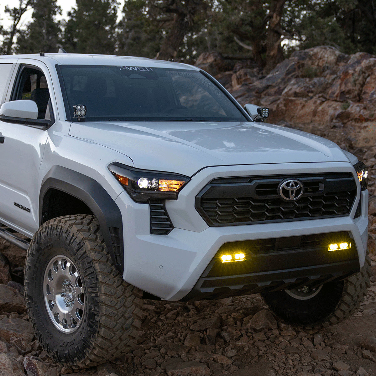 Baja Designs Squadron Pro LED A Pillar Light Kit for 2024+ Toyota Tacoma - Off-Road Driving & Night Adventure Lighting Upgrade