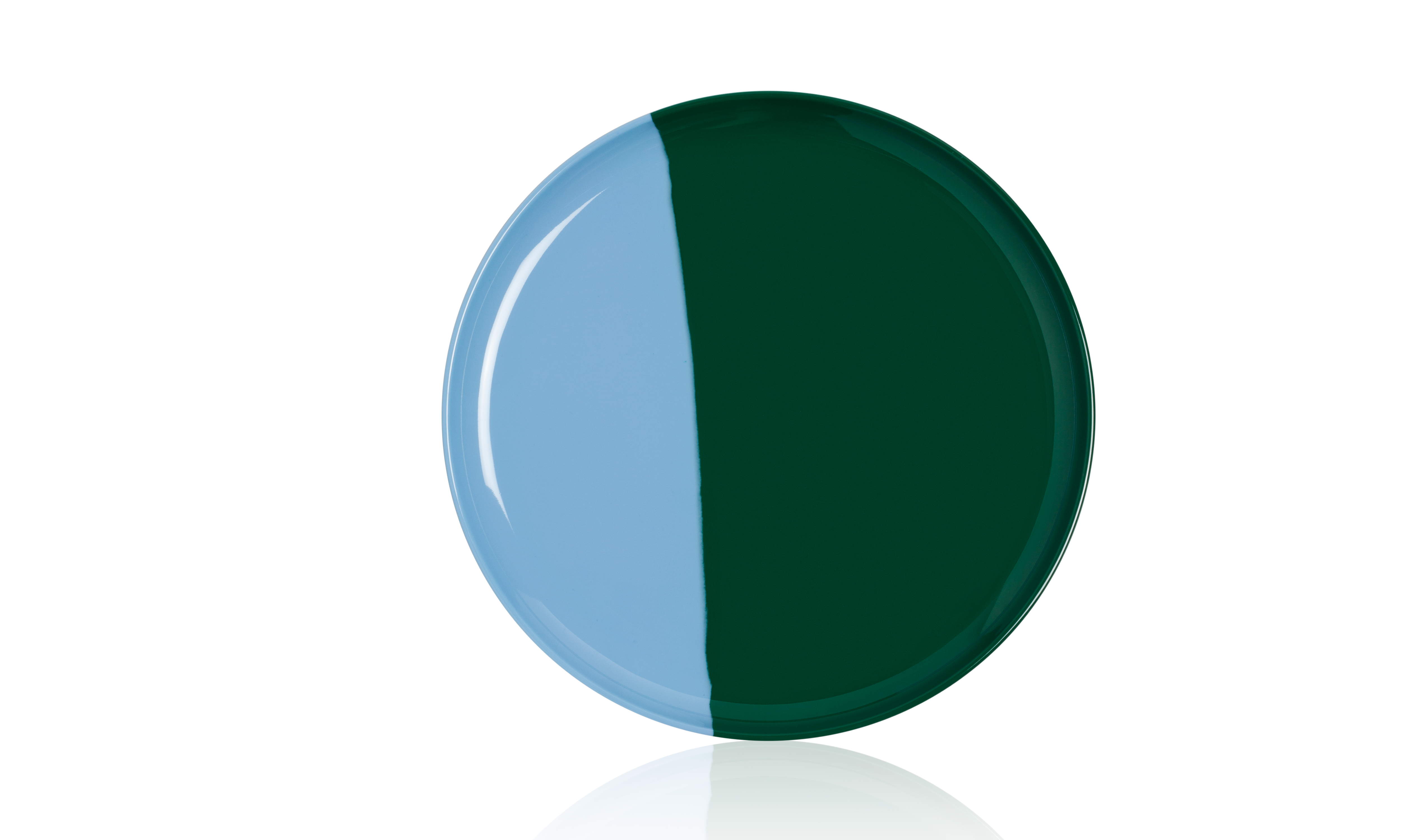 Melamine Salad and Dessert Plates - Set of 4, Sky Blue & Mint Green - Durable, Lightweight & Shatterproof for Outdoor Dining, Picnics, BBQs, and Party Serving