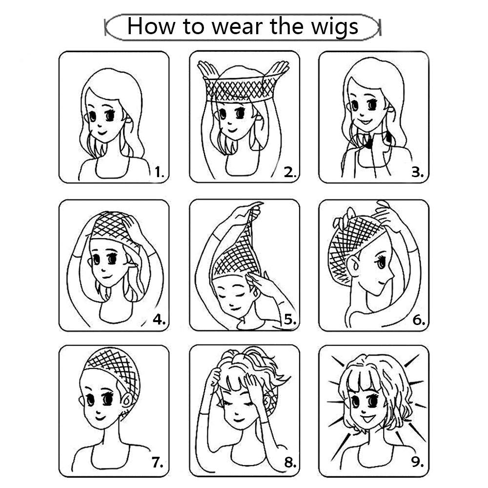 Kaneles Blue Synthetic Wigs for Women - Long Curly Wavy Heat Resistant Cosplay Party Wig | Perfect for Halloween, Costume Parties & Theatrical Performances