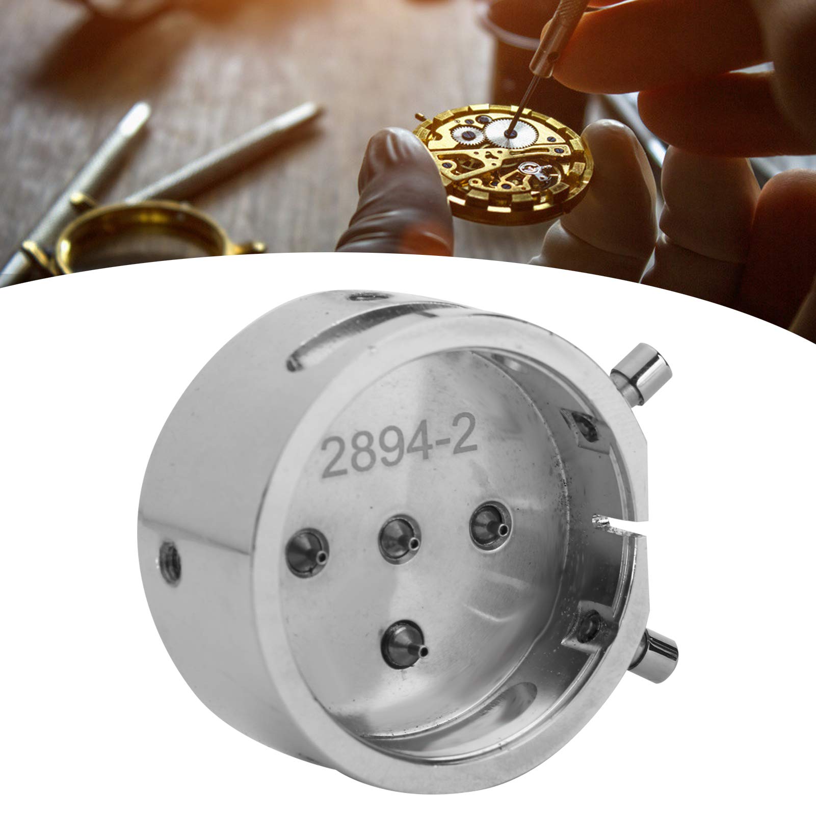 Premium Steel Watch Movement Holders Kit - Professional Watch Repair Base for Watchmakers & Jewelers | Essential Tool for Watch Repair, Maintenance & Restoration Workshops