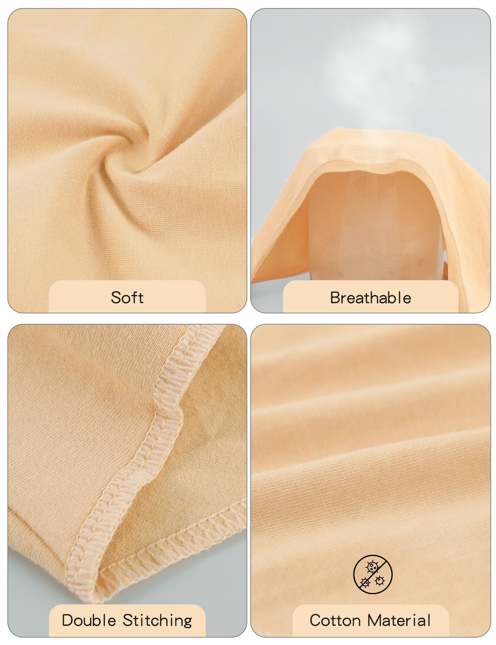 Seamless Cotton Dance Briefs for Girls & Women - Ballet & Gymnastics Underwear (1-3 Pairs) | Comfortable Performance Wear for Dance Classes, Recitals & Training