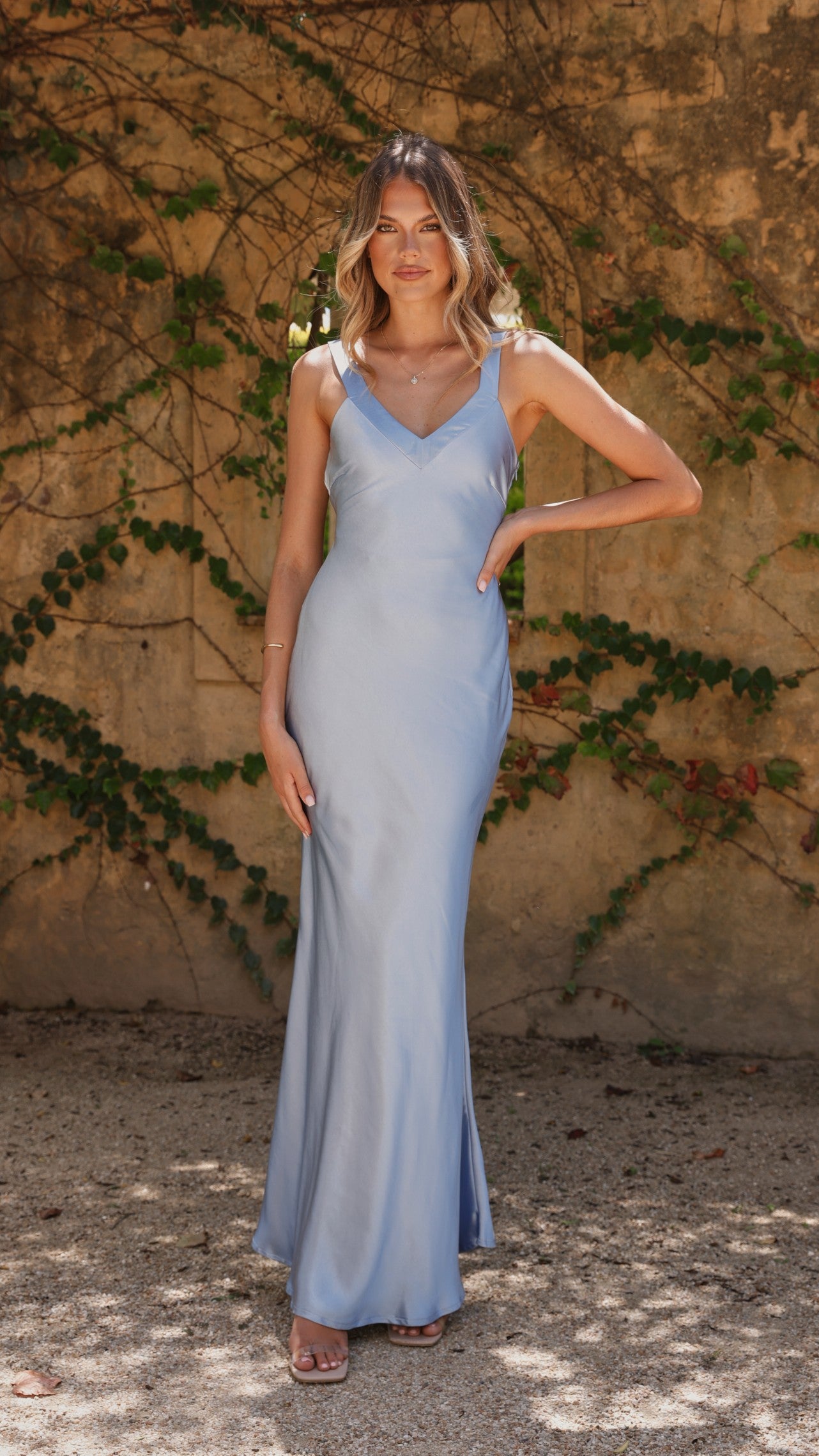 Andie Women's Maxi Dress - Flowy Long Summer Dress in Blue | Perfect for Beach, Vacation & Casual Outings