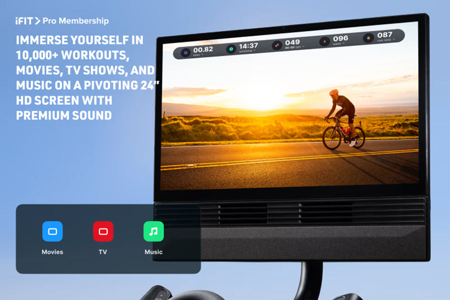 NordicTrack X24 Indoor Cycling Bike - Premium Home Exercise Bike for Cardio & Strength Training - Perfect for Home Gym & Fitness Enthusiasts