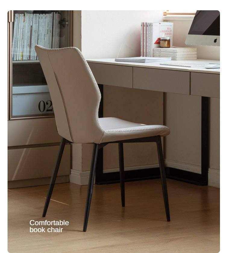 Premium Organic Leather Soft Dining Chairs - Set of 4 for Living Room, Dining Room & Office - Eco-Friendly & Comfortable Seating Furniture