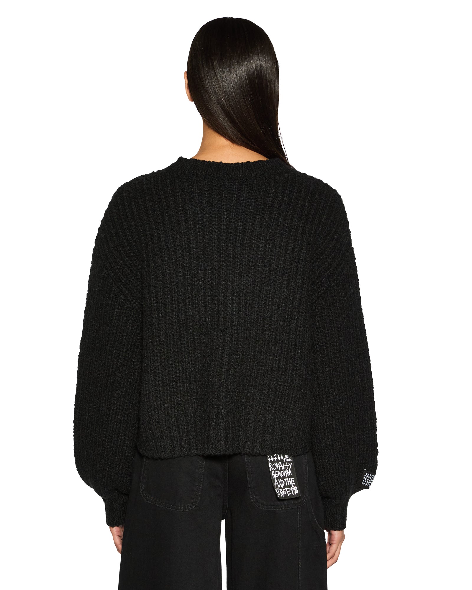 Bookie Knit Black Sweater - Cozy & Stylish Winter Pullover for Women | Perfect for Casual Outfits, Office Wear & Holiday Gatherings