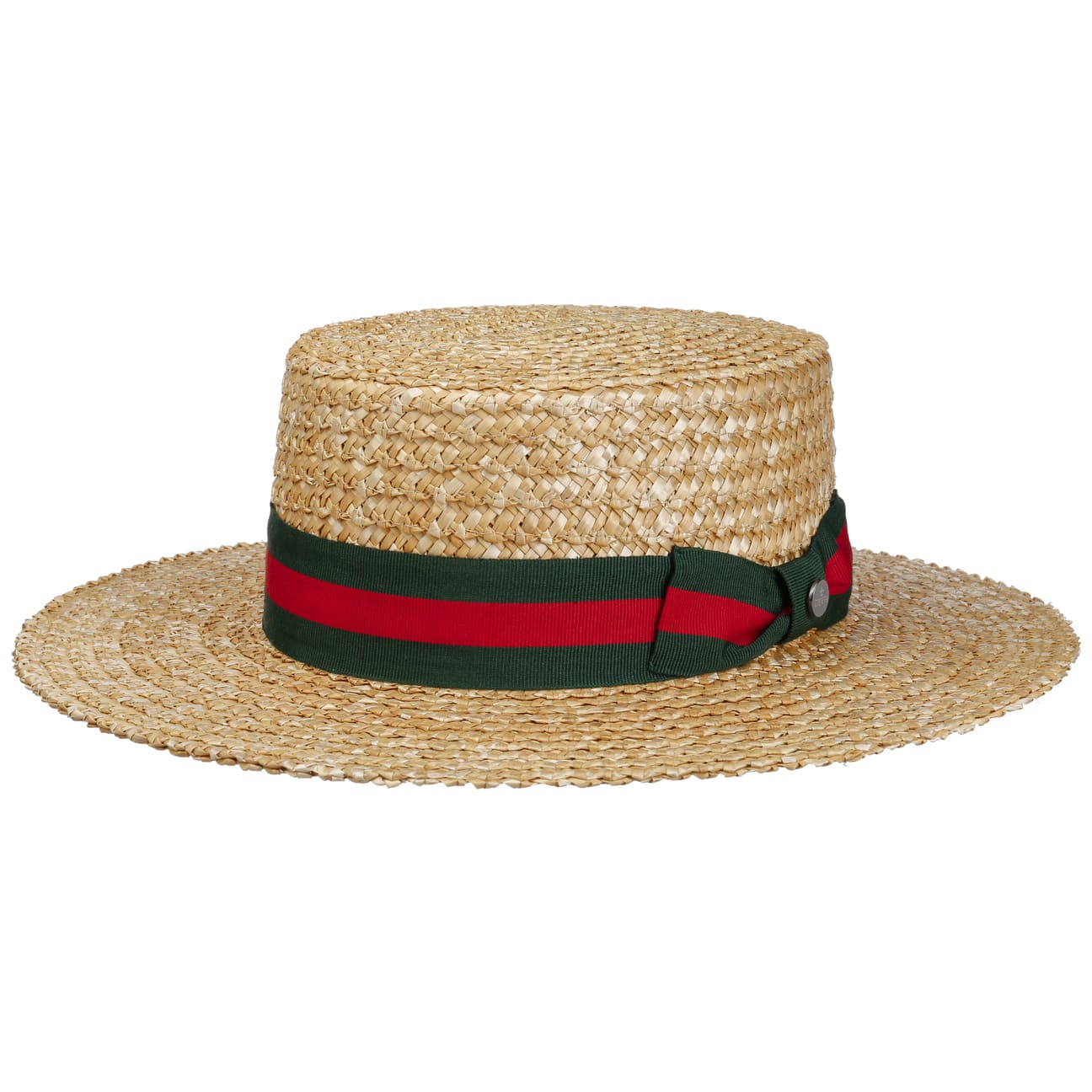 Lierys Natural Wheat Straw Boater Hat - Wide Brim Sun Hat for Women & Men - Perfect for Beach, Garden, and Summer Outdoor Activities