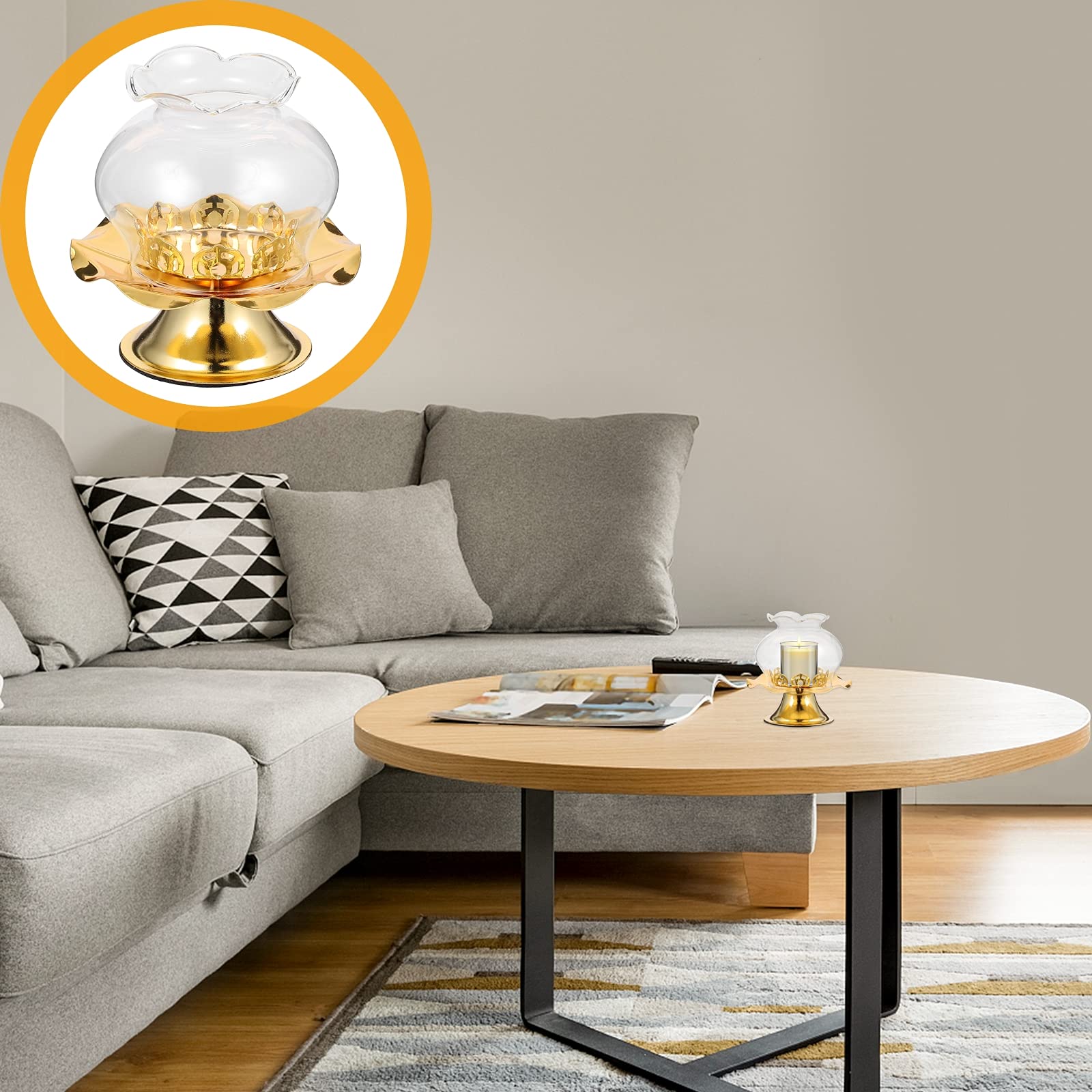 LIOOBO 1pc Decorative Candlestick Holder - Elegant Candle Base for Storage & Display - Perfect for Home Decor, Wedding Centerpieces & Romantic Dinner Lighting