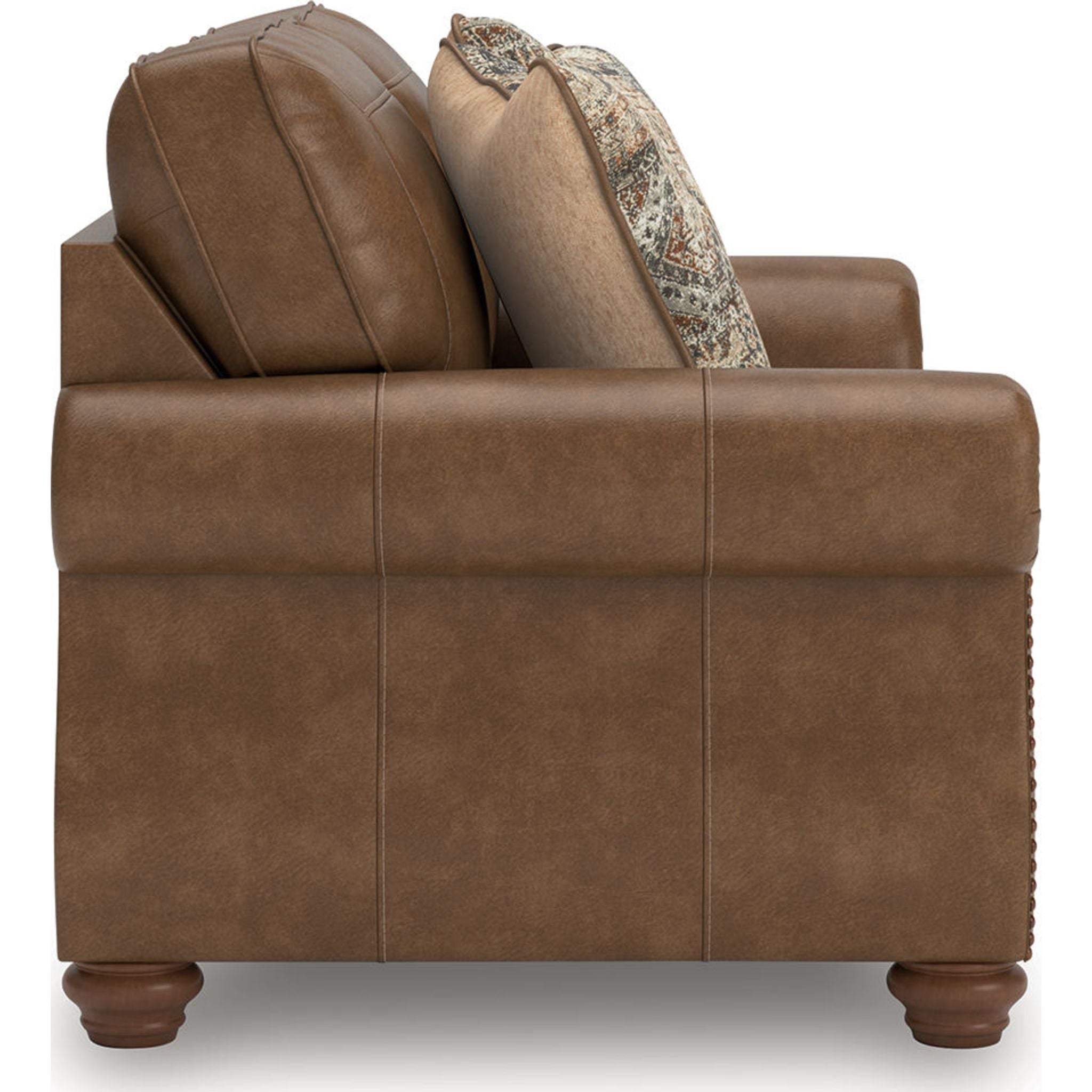 Chasemore Loveseat Sofa - Modern 2-Seater Couch for Small Spaces, Living Room, Apartment & Office - Comfortable Upholstered Fabric with Sturdy Wooden Legs