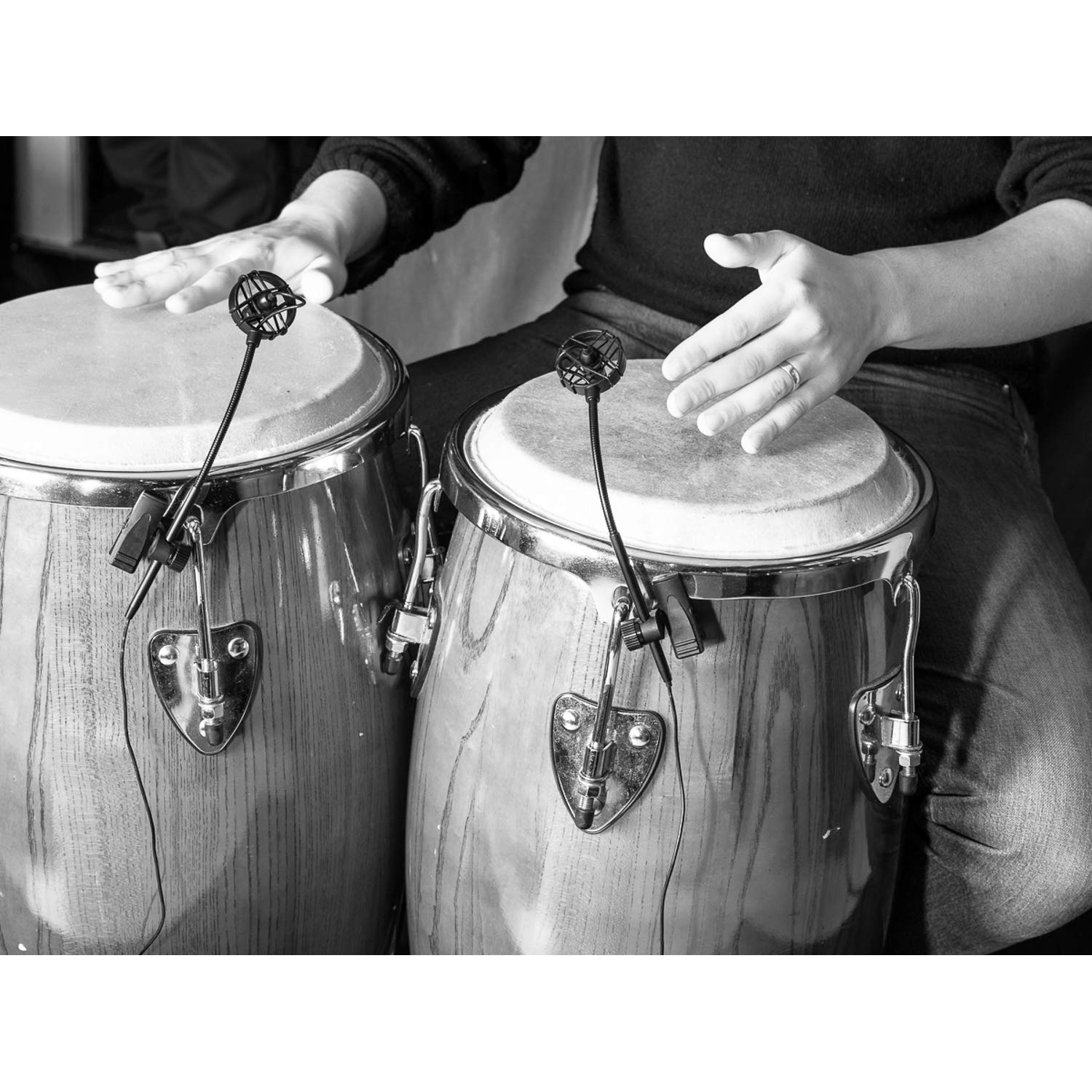 PL-21 Set of 3 Professional Clip-on Microphones for Drums & Percussion Instruments - Perfect for Live Performances, Studio Recording & Music Education