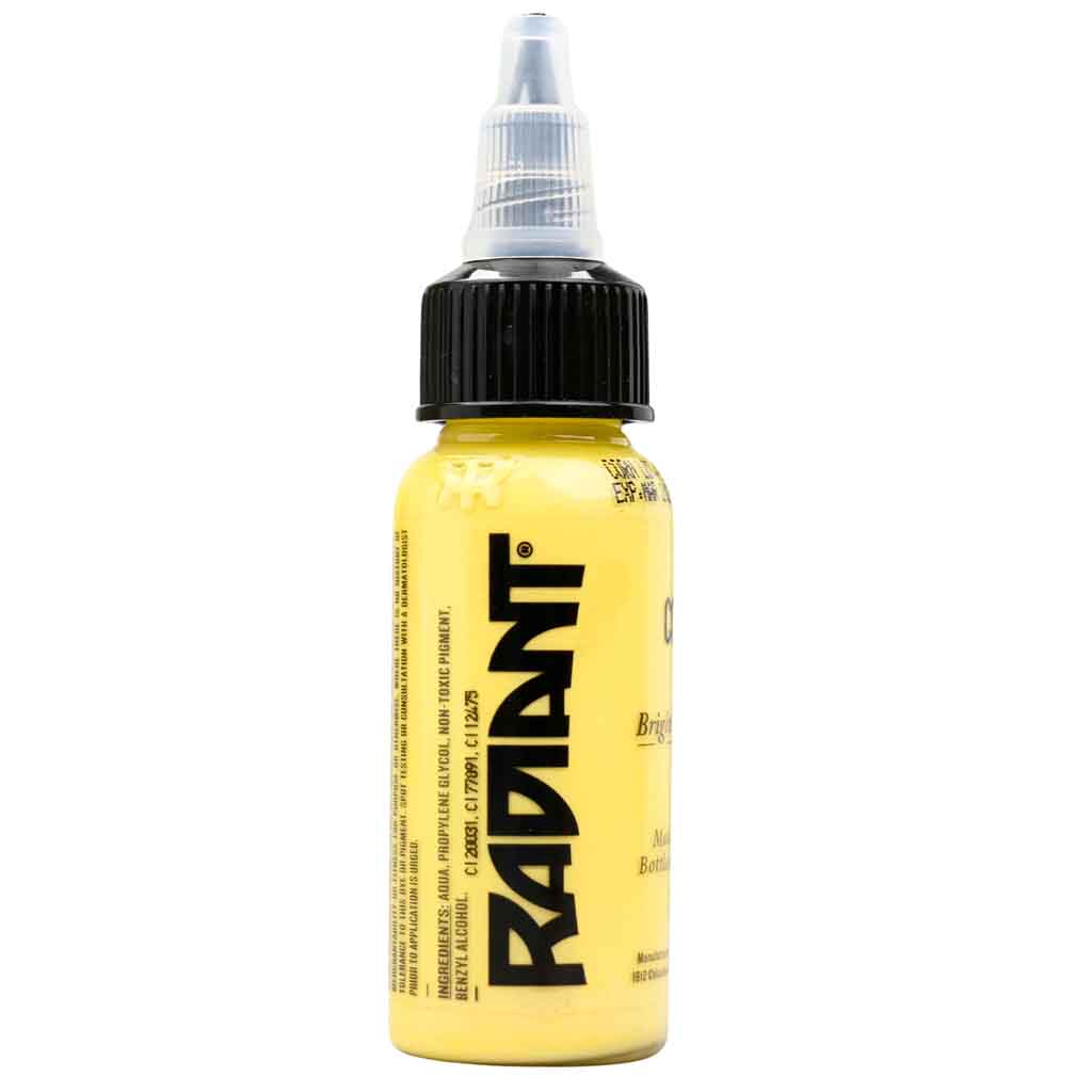 Premium Corn Radiant Tattoo Ink - 1 oz Bottle for Professional Tattoo Artists | Vibrant, Long-Lasting Pigment for Tattoo Designs & Body Art