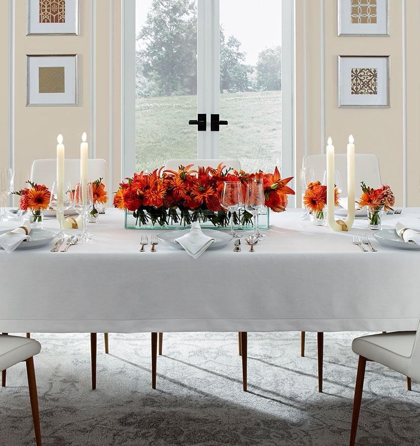 Classico Premium Cotton Tablecloth - Elegant Dining Table Cover for Home, Restaurant & Party Decor - Washable & Wrinkle-Resistant