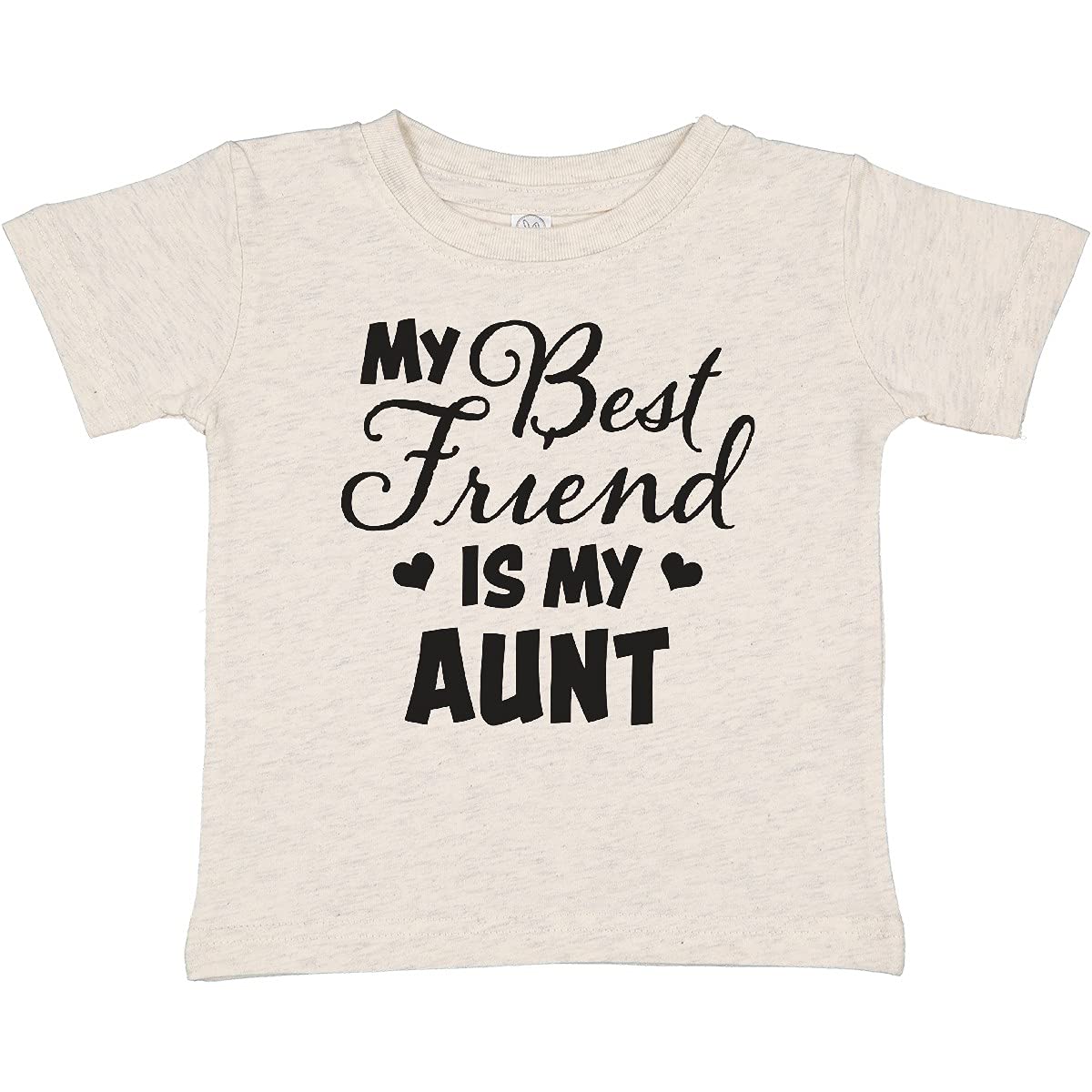 My Best Friend is My Aunt with Hearts Baby T-Shirt - Perfect for Family Gatherings and Special Occasions