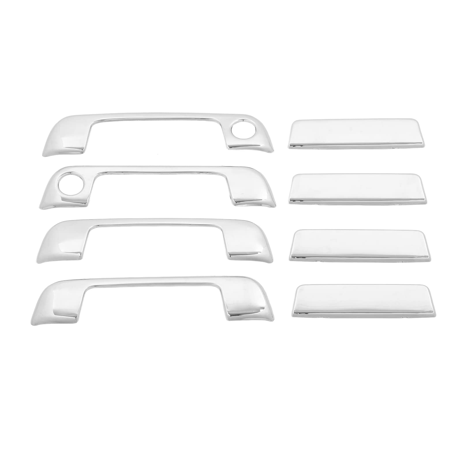 ABS Chrome Exterior Car Door Handle Cover - Weatherproof & Fade-Resistant Side Door Handle Trim for Professional Protection | Perfect for SUVs, Trucks & Sedans