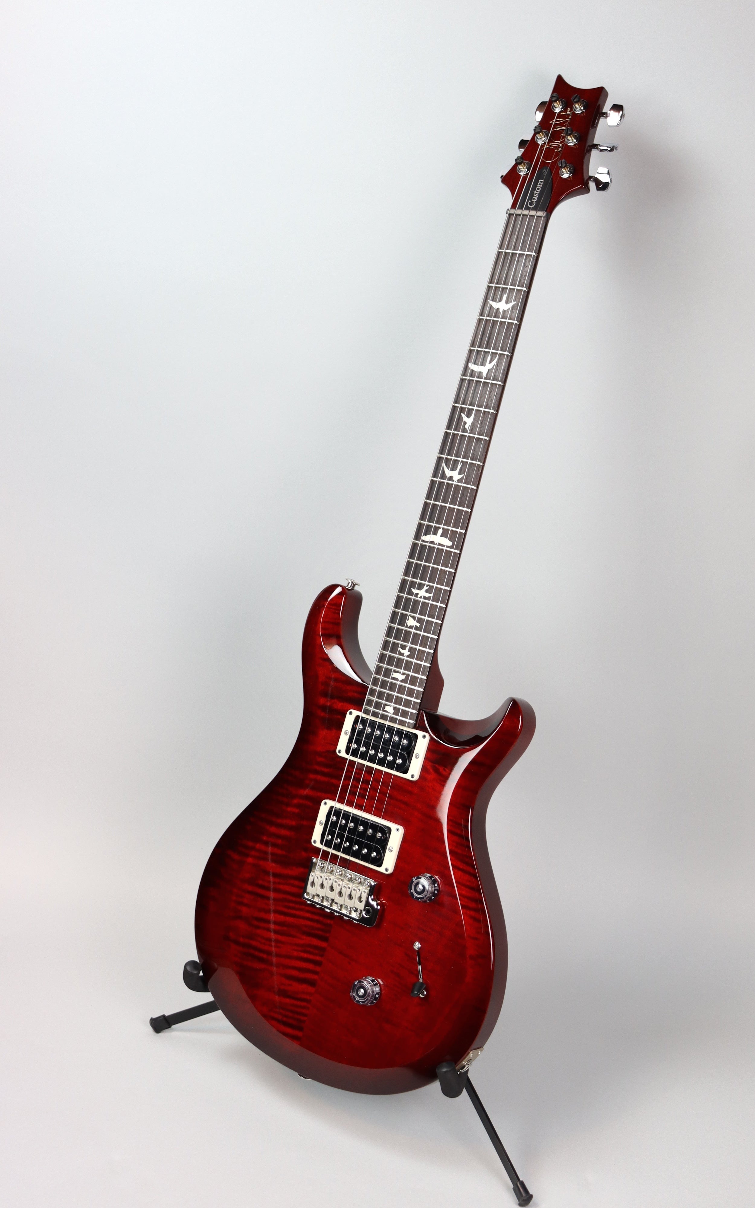 Paul Reed Smith S2 Custom 24 Electric Guitar - Fire Red Burst Finish | Professional Grade Solid Body Guitar for Rock, Blues & Jazz Performances