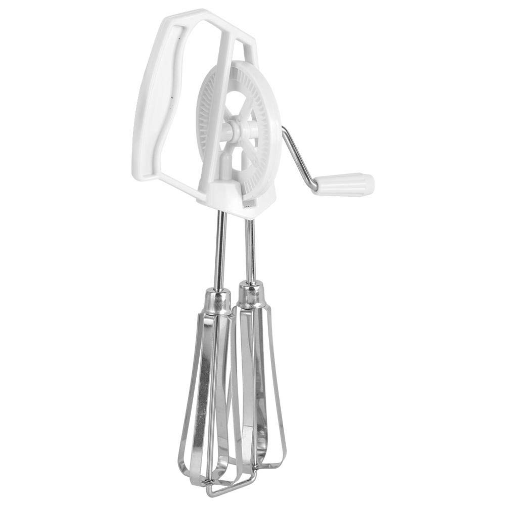 Premium Stainless Steel Manual Egg Beater - High Efficiency Handheld Egg Blender for Baking, Cooking & Whisking - Durable Anti-Corrosion Kitchen Tool for Perfect Omelets, Pancakes & Cake Batter