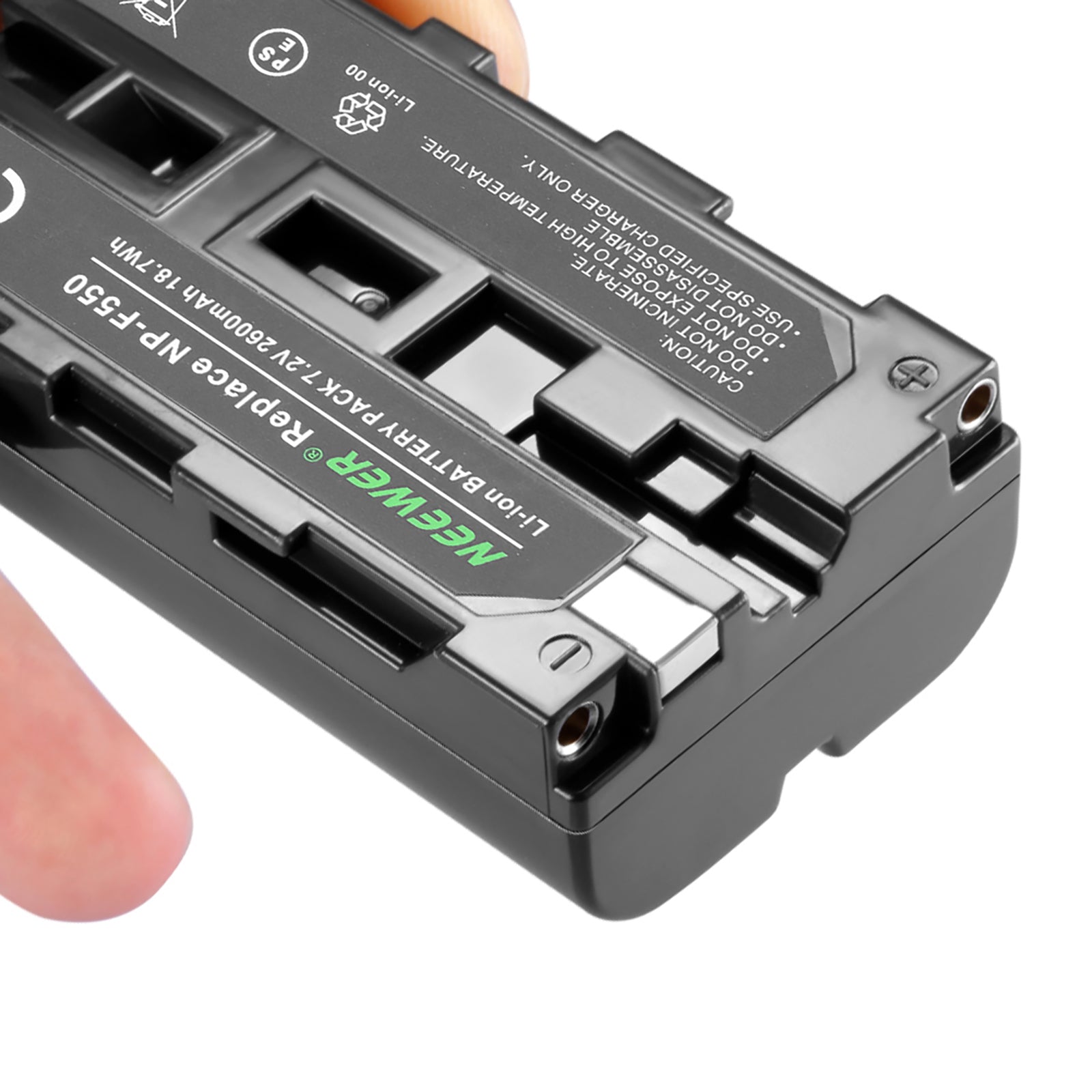 NEEWER 2600mAh Li-ion Replacement Battery for Sony NP-F550 NP-F570 NP-F530 Cameras - Compatible with Sony DSLR, Mirrorless & Video Cameras for Extended Shooting Sessions