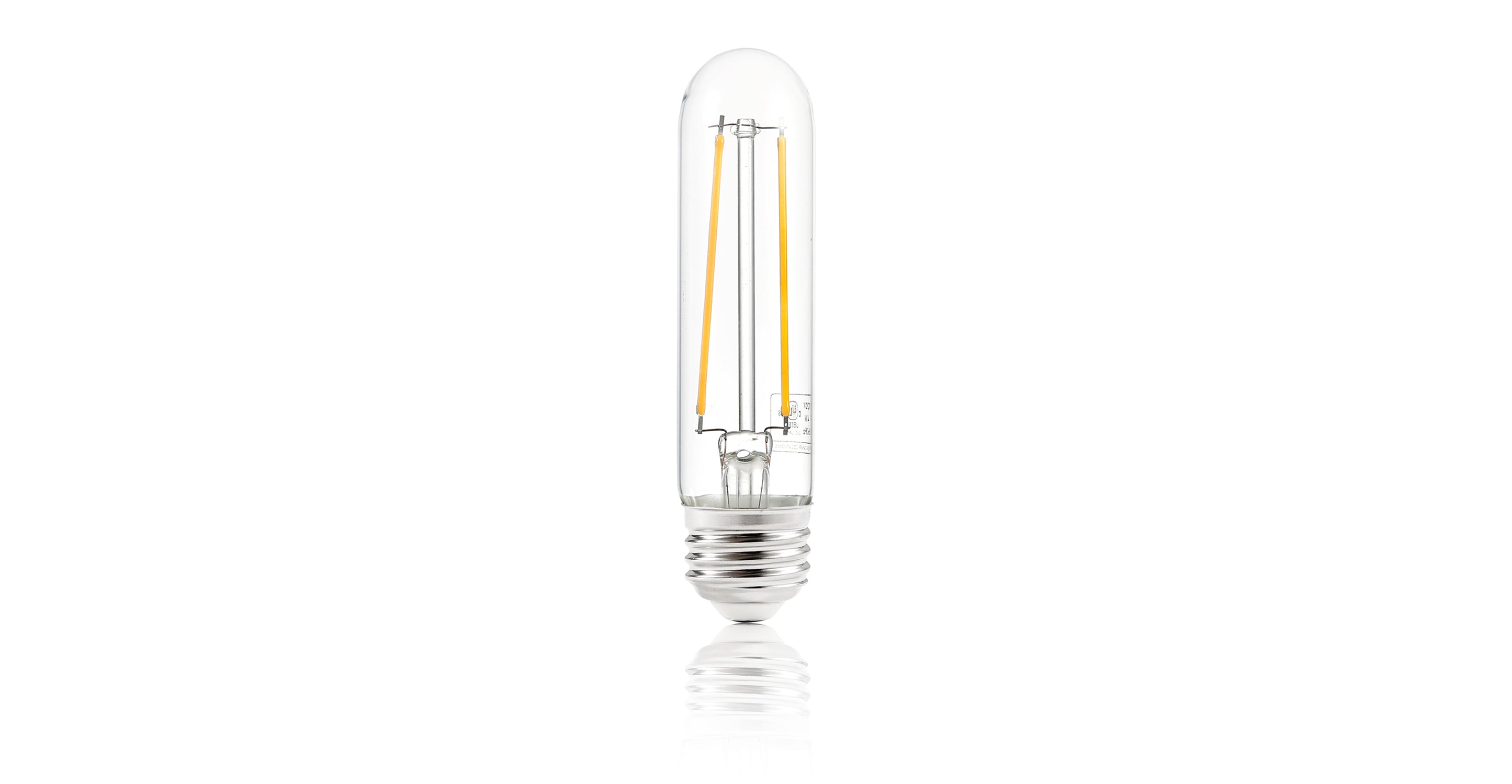 Sovana T10 4.9W Clear LED Filament Light Bulbs - Energy Efficient Vintage Edison Bulbs for Home, Cafe, Restaurant & Bar Lighting