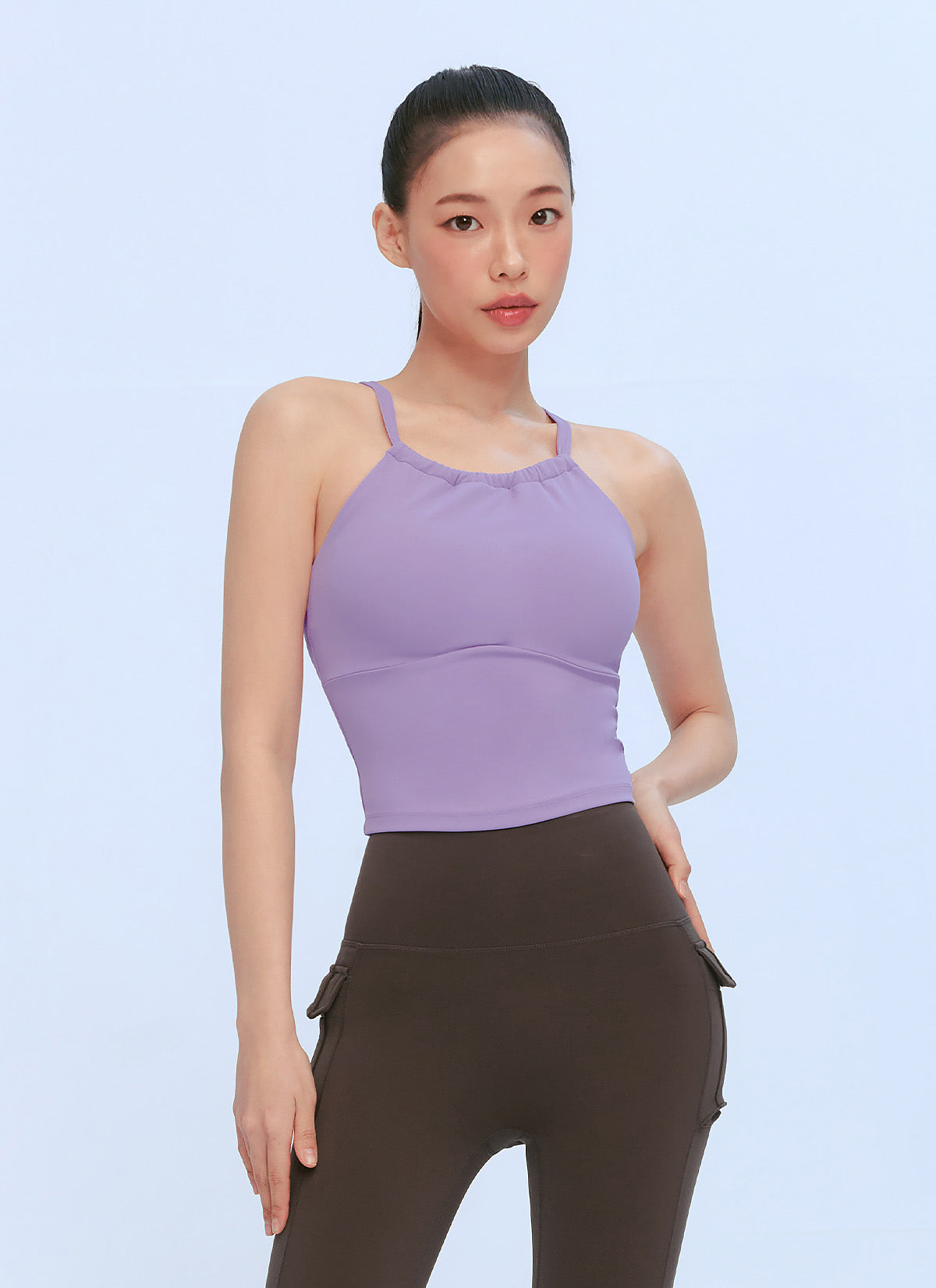 Black Label Power Rise Halter Neck Crop Top - Sexy Workout Tank Top for Women | Gym, Yoga & Summer Fashion | Perfect for Fitness, Running & Casual Wear