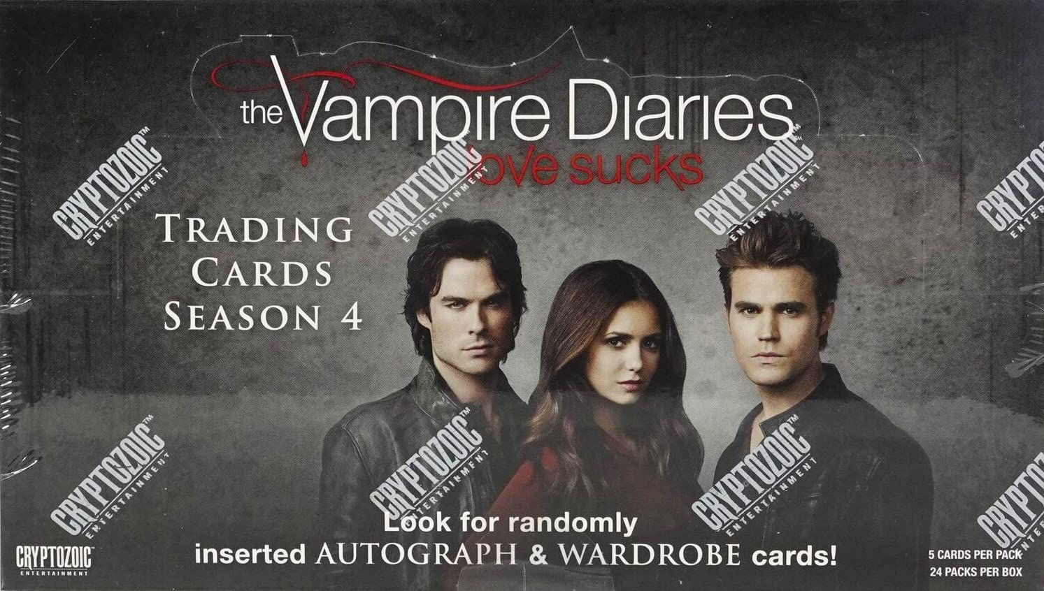 Cryptozoic The Vampire Diaries Season 4 Trading Cards - Factory Sealed Box with 24 Packs (2016 Edition) | Collectible TV Show Memorabilia for Fans and Card Game Enthusiasts