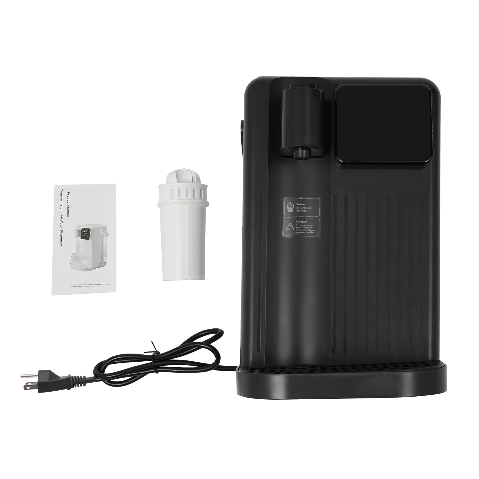 3L Instant Hot Water Dispenser - 0.79gal Electric Countertop Water Boiler with Quick 3-Second Heating, 3 Temperature Settings & Built-in Filter - Perfect for Home, Office, Tea & Coffee Making (Black)