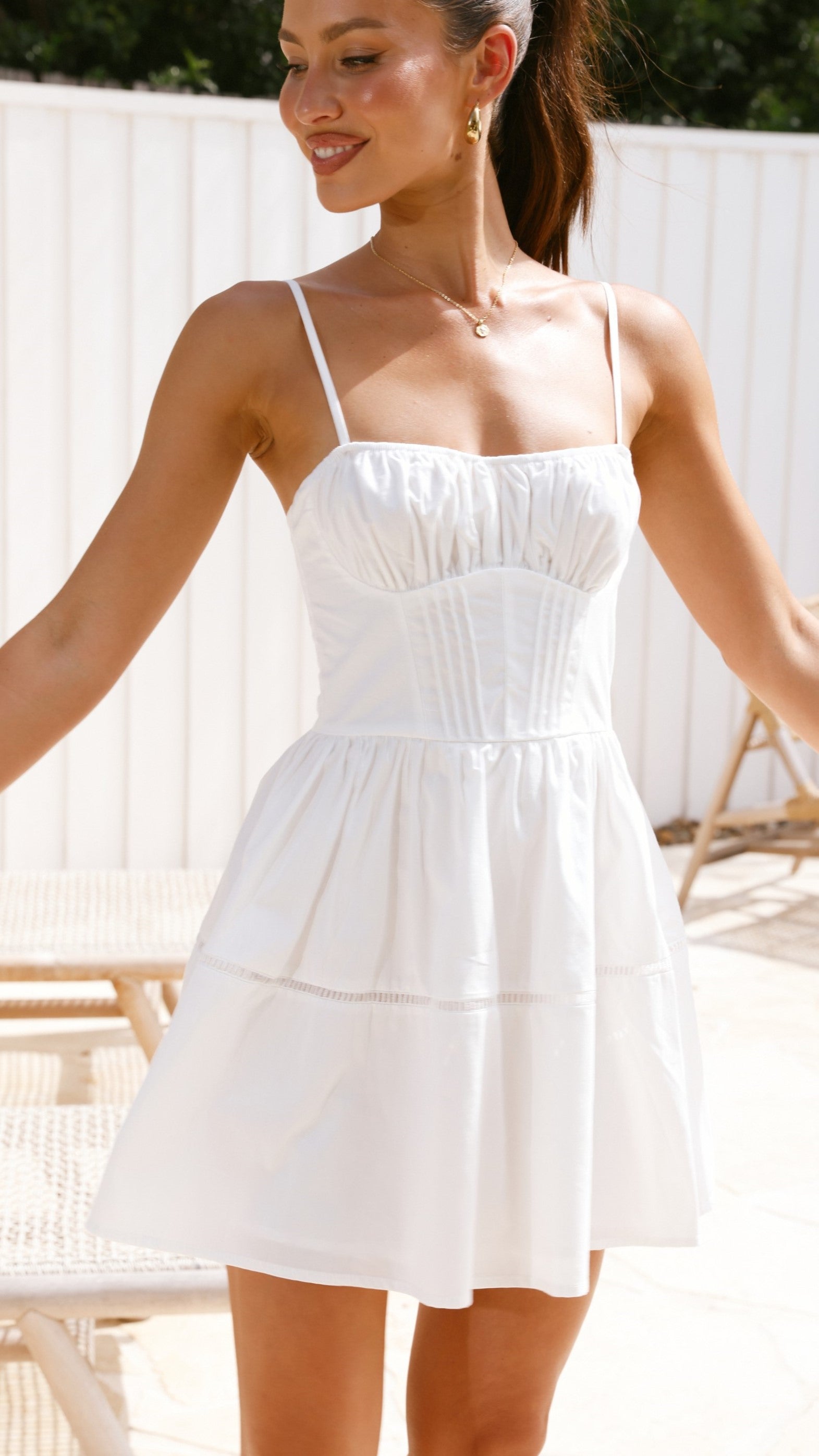 Isabella Mini Dress for Women - Elegant White Summer Party Cocktail Dress | Perfect for Weddings, Dates & Night Out