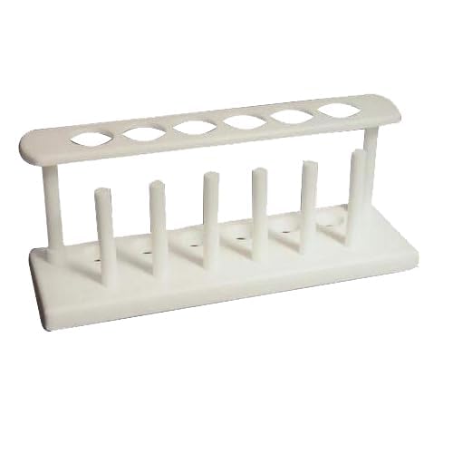 Shakuntla Plastic Test Tube Stand Holder Rack - 12/24/36 Holes for Laboratory, Science Experiments & DIY Projects - Durable & Lightweight for School, Home & Professional Use