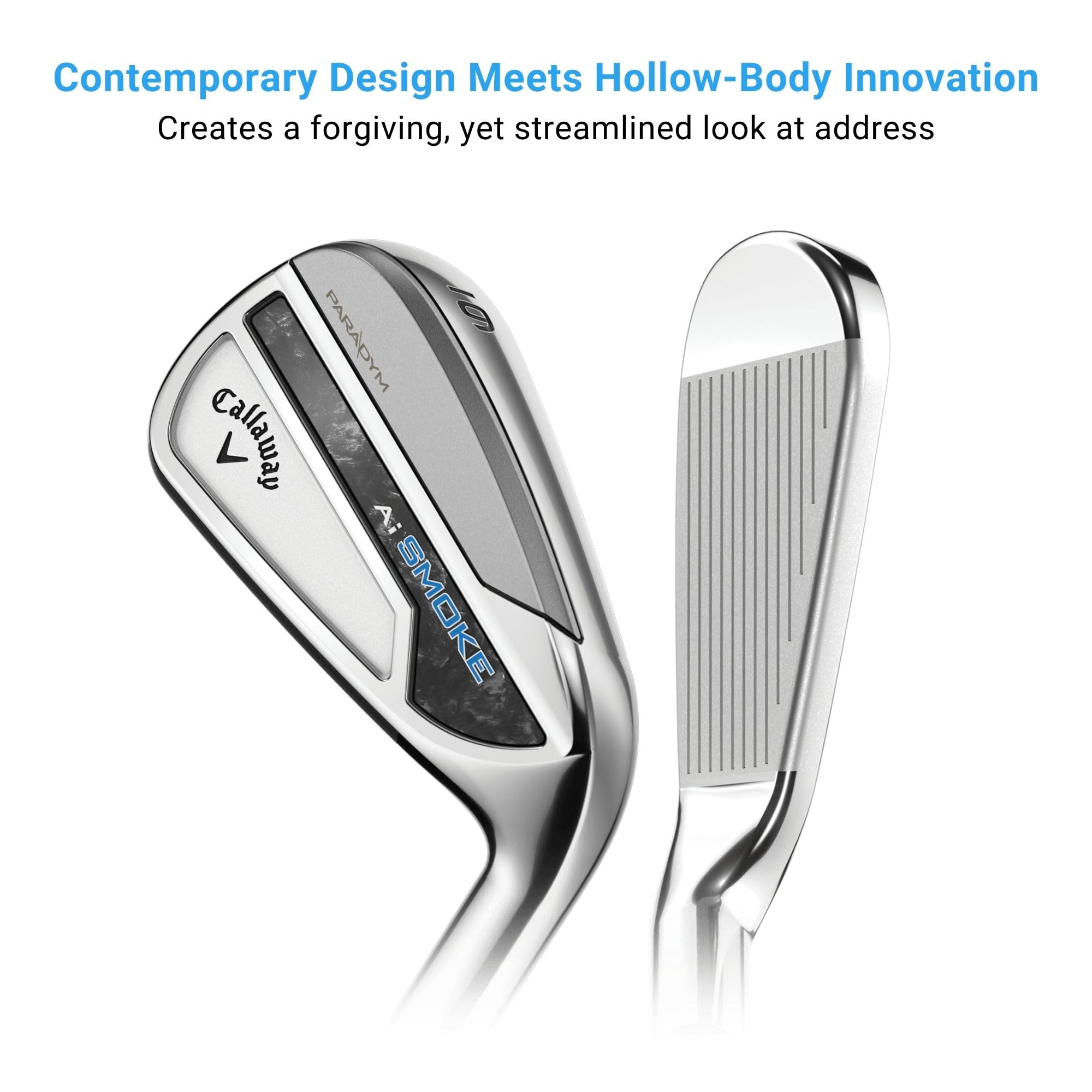 Callaway Paradym AI Smoke Golf Iron Set - Premium Forged Irons for Men & Women | Perfect for Mid-Handicap Players, Driving Range & Course Play