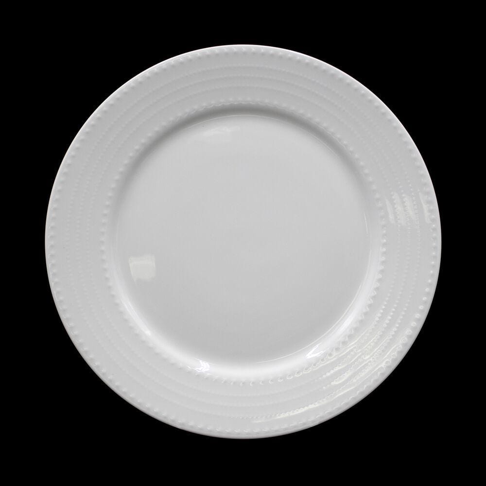 Annabel 40-Piece Dinnerware Set - Service for 8 People, Porcelain Dinner Plates, Bowls & Cups - Elegant Tableware for Family Dinners, Parties & Holiday Entertaining