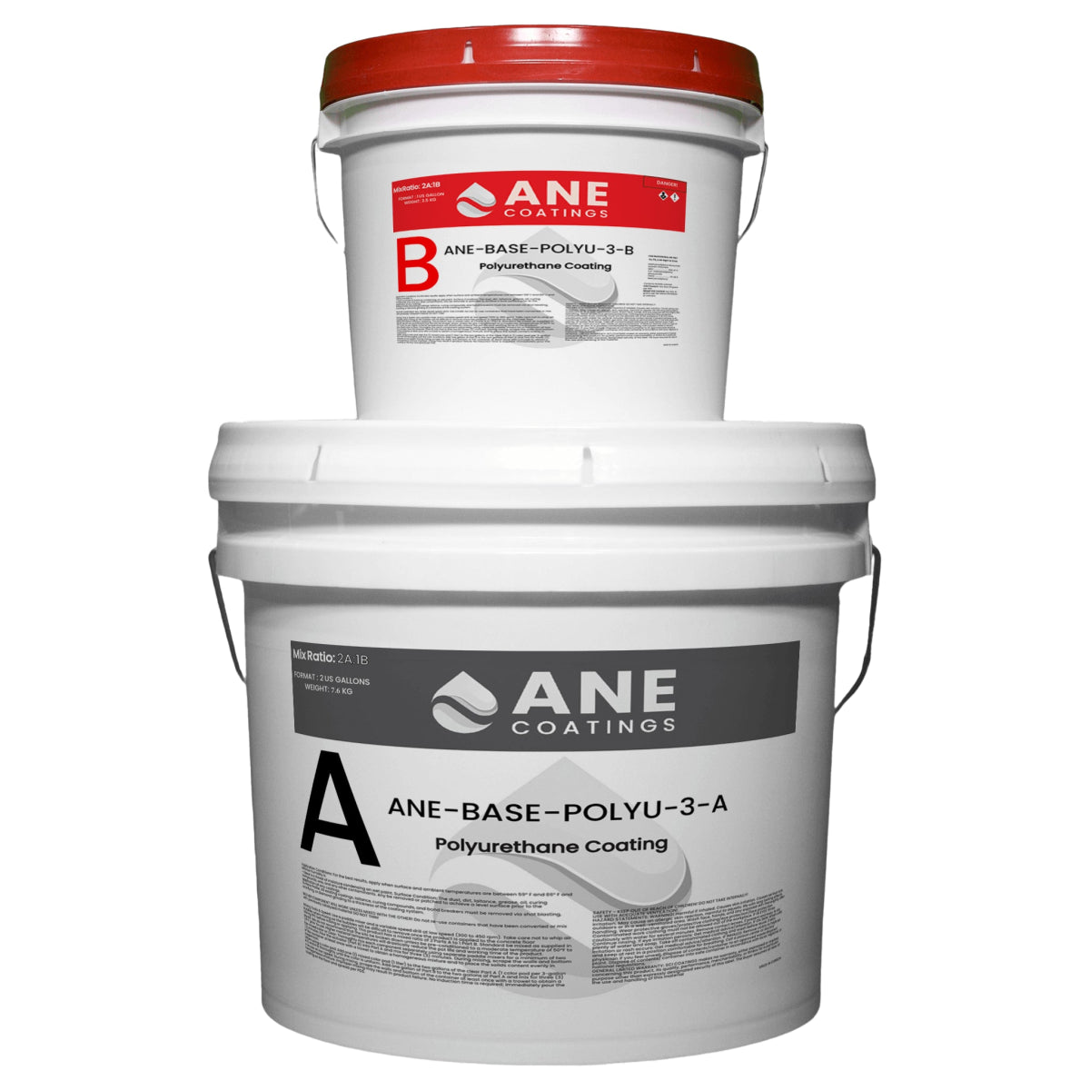 ANE BASE POLU 3 Polyurethane Coating - Waterproof Protective Finish for Wood, Metal & Concrete - Ideal for Floors, Furniture & Outdoor Projects