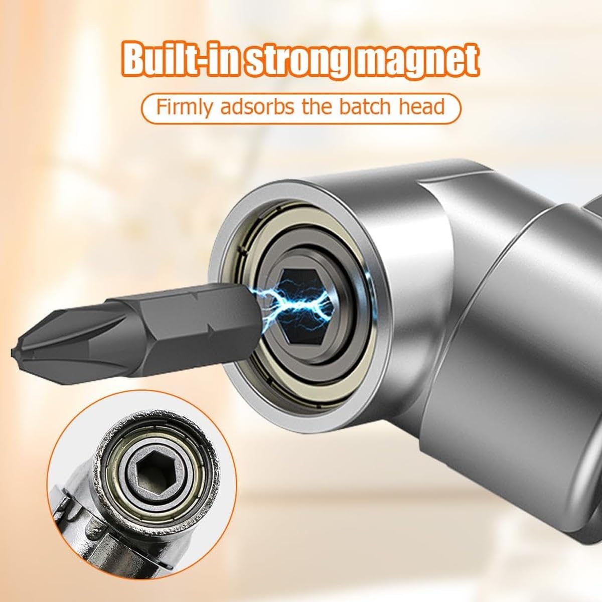 105 Degree Right Angle Drill Adapter - Adjustable Electric Corner Turner & Screwdriver Attachment for Tight Spaces (2025 New Model) - Perfect for HVAC, Plumbing, Automotive Repairs and DIY Projects in Confined Areas