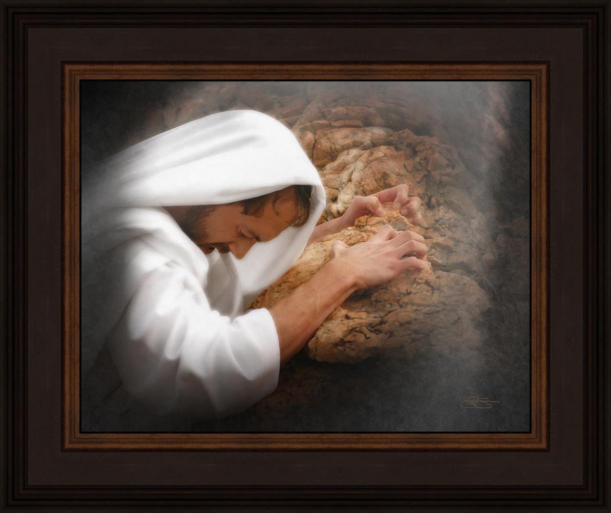 Not My Will But Thine - Inspirational Christian Wall Art Decor - Perfect for Home, Office & Church Decorations
