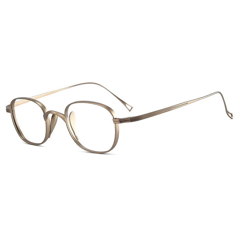 Bclear Unisex Full Rim Oval Titanium Eyeglasses 1019 - Lightweight Durable Frame for Men & Women - Perfect for Reading, Work & Daily Wear