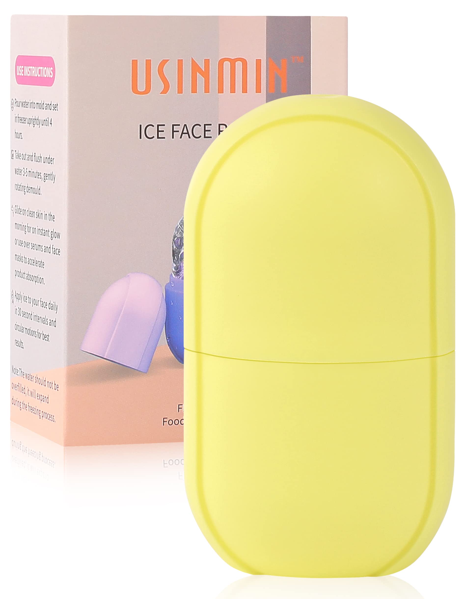 Ice Roller for Face & Eye - Cooling Facial Massager for Puffiness Relief, Dark Circles & Fine Lines | Skin Brightening & Pore Minimizing Beauty Tool | Perfect for Morning Routine & Post-Workout Recovery
